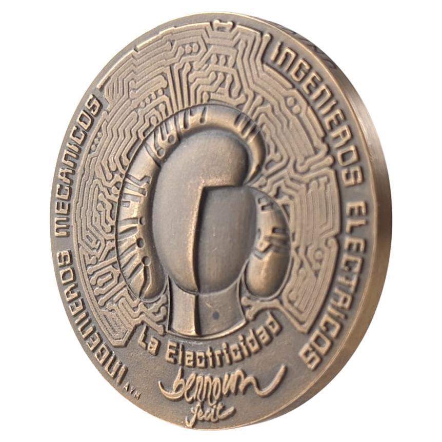 Médaille de bronze Opus 294 Mechanical Electricity de Miguel Berrocal 1982