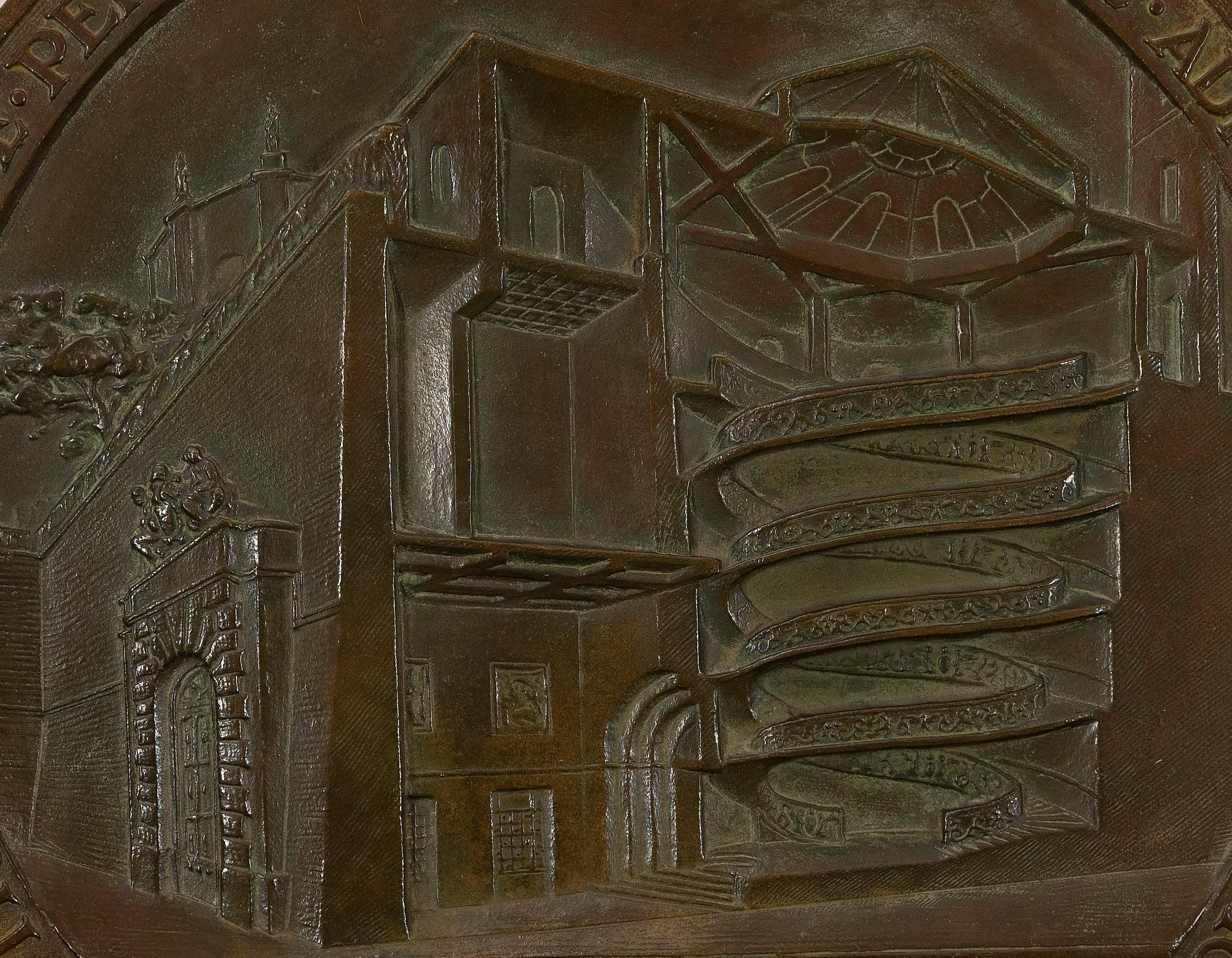 Bronzemedaillon von Aurelio Mistruzzi, 20. Jahrhundert im Zustand „Gut“ im Angebot in Roma, IT