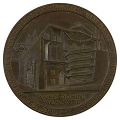 Bronze Medallion by Aurelio Mistruzzi, 20th Century