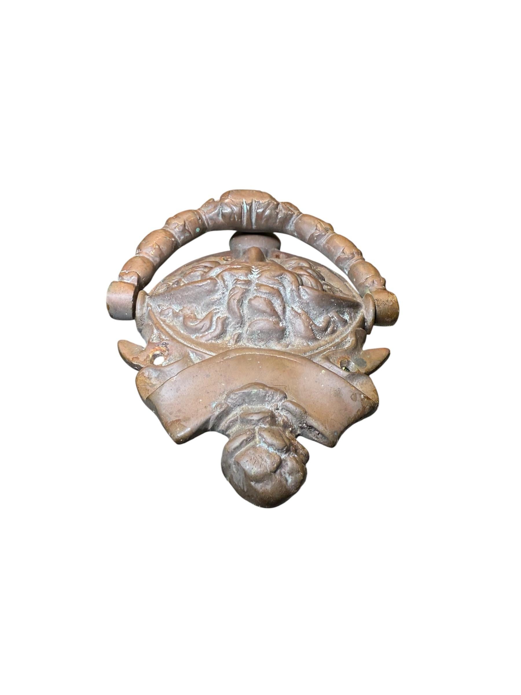 20th Century Bronze Medusa Door Knocker For Sale