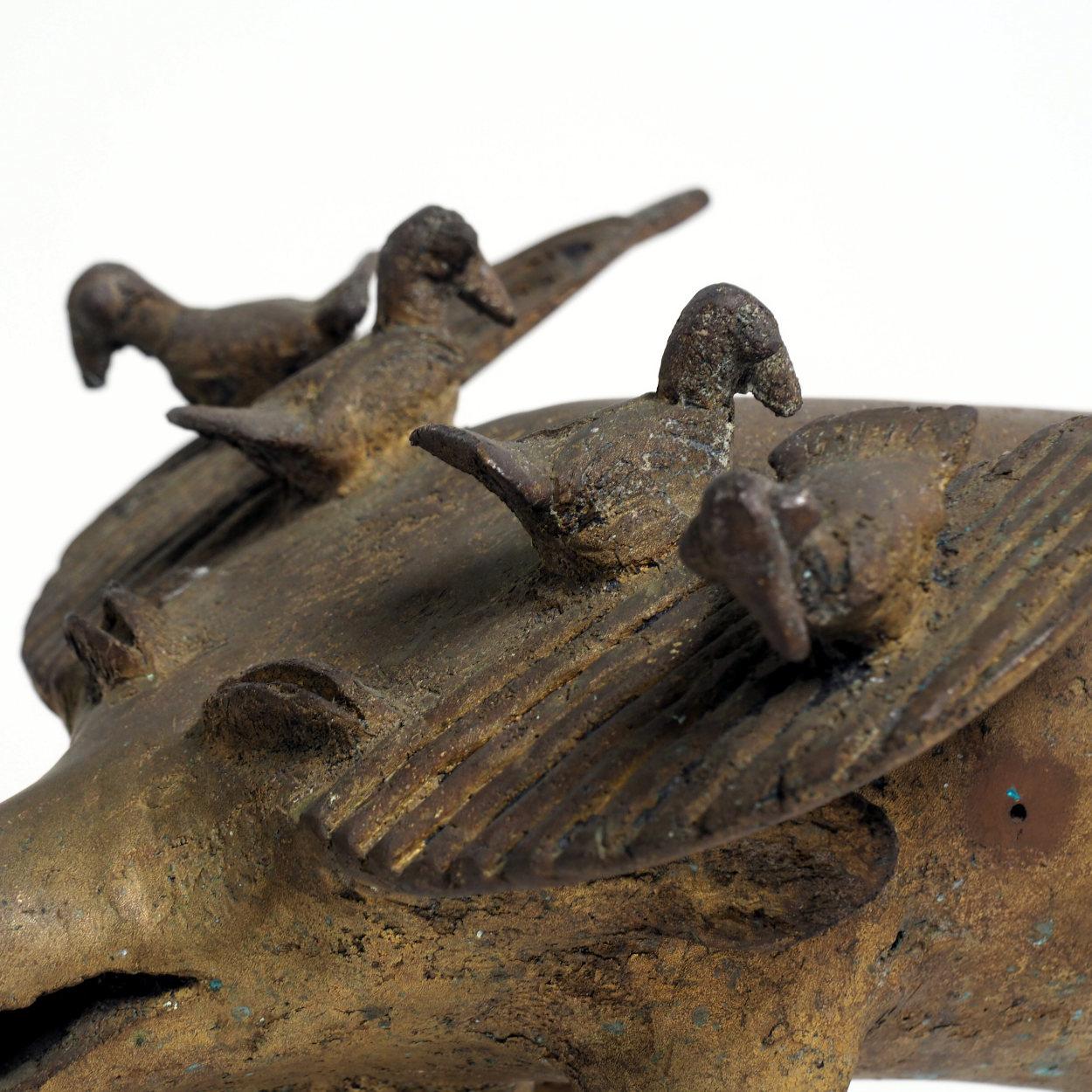 Bronze Memorial Statue from Benin, The Fon People im Angebot 1