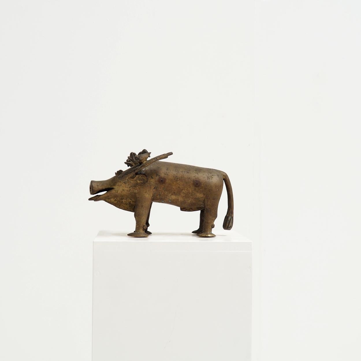 Bronze Memorial Statue from Benin, The Fon People im Angebot 3