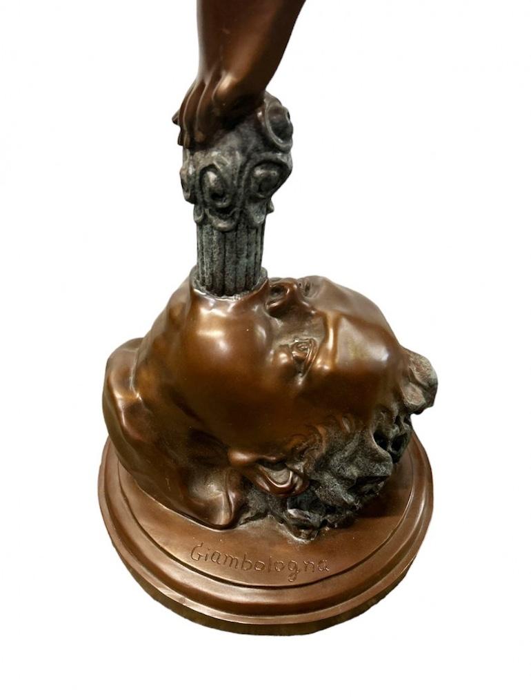 Bronze Mercury Statue Hermes Classical Art Giambologna For Sale 3