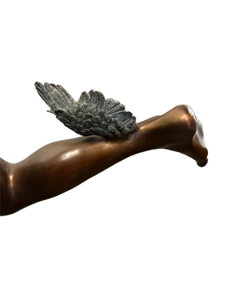 Bronze Mercury Statue Hermes Classical Art Giambologna For Sale 5