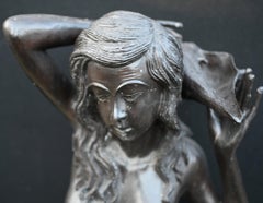 Bronze Mermaid Fountain Garden Statue Sirenes Female Figurine