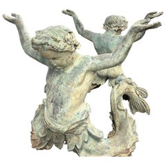 Bronze Merman dining table or sculpture Bronze Merman dining table or sculpture