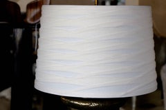 Bronze Metal Coated Plaster Rope Lamps in the Style of Michael Taylor