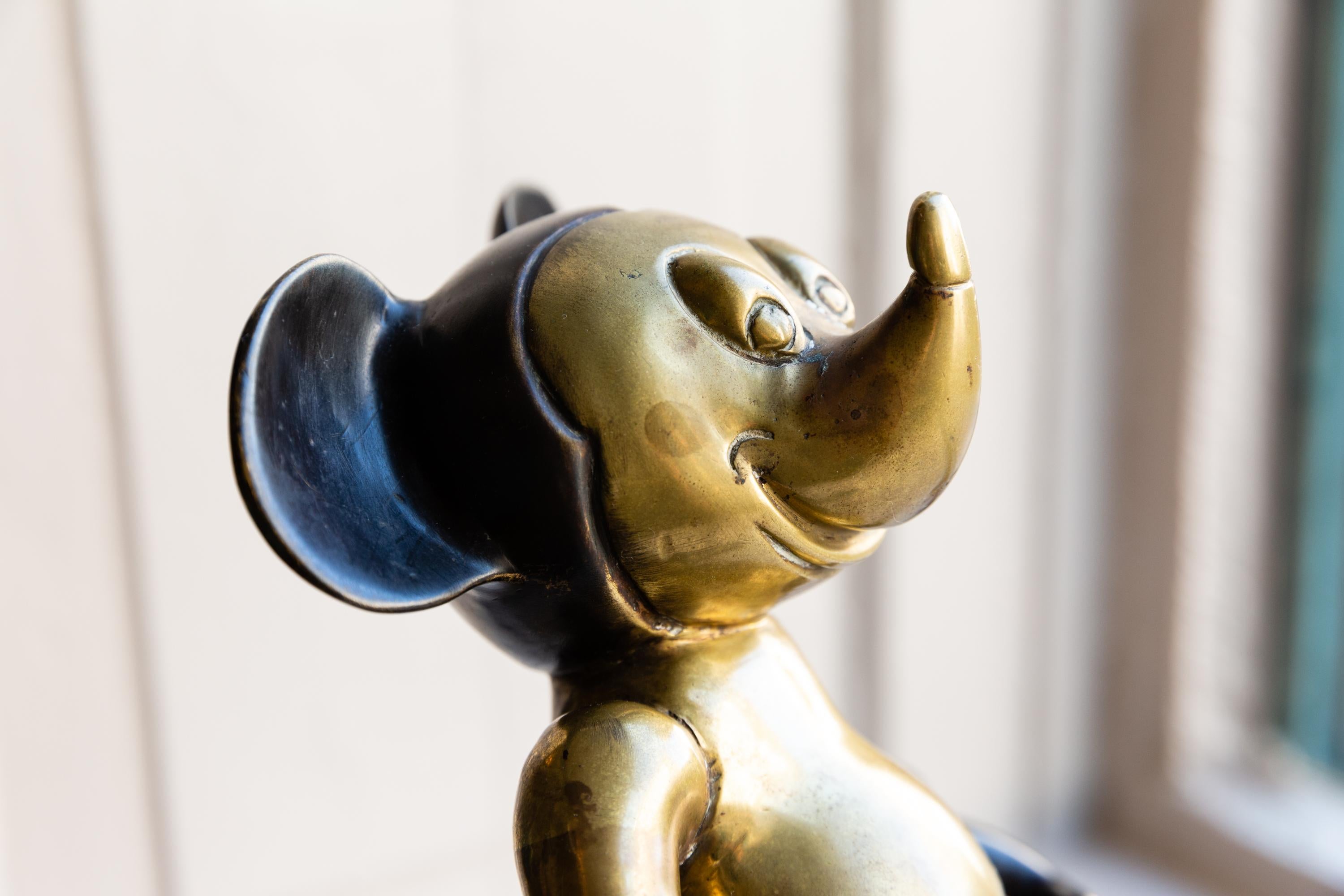 Patinated Bronze Mickey Mouse Figure, Attributed to Hagenauer Vienna, Austria, circa 1930 For Sale