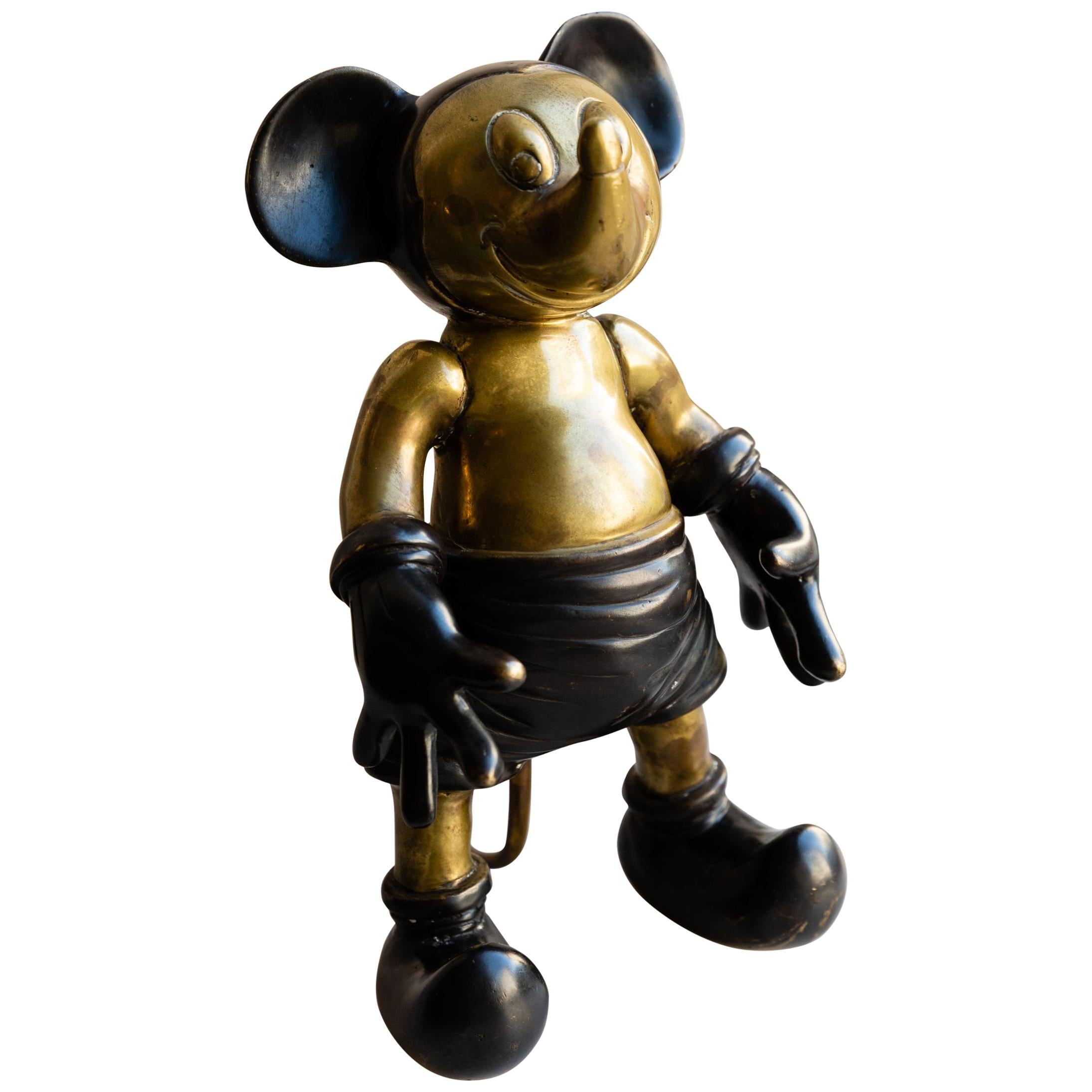Bronze Mickey Mouse Figure, Attributed to Hagenauer Vienna, Austria, circa 1930 For Sale