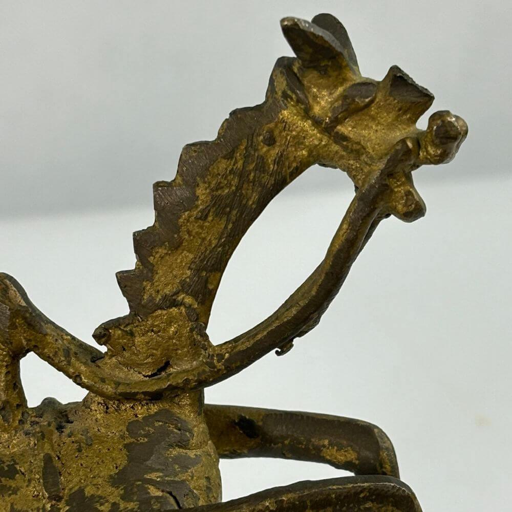 Bronze Mitte des Jahrhunderts Hrose Skulptur- MCM- Brutalist im Angebot 5