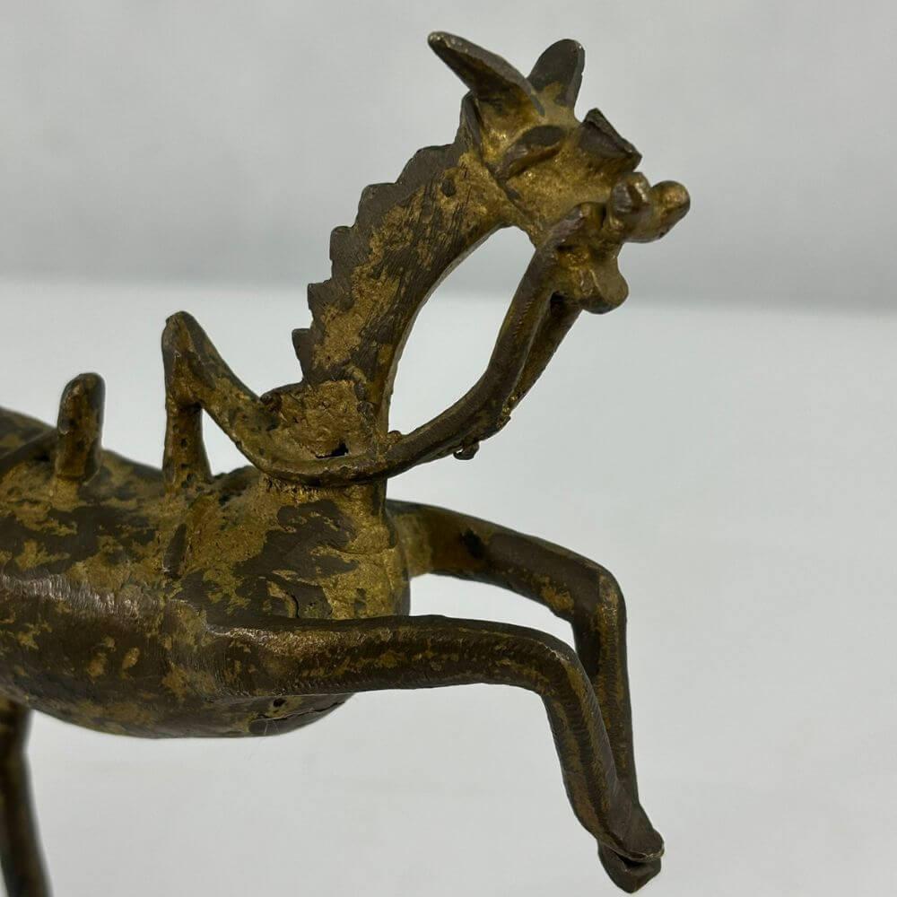 Bronze Mid-Century Hrose Sculpture- MCM- Brutalist For Sale 7