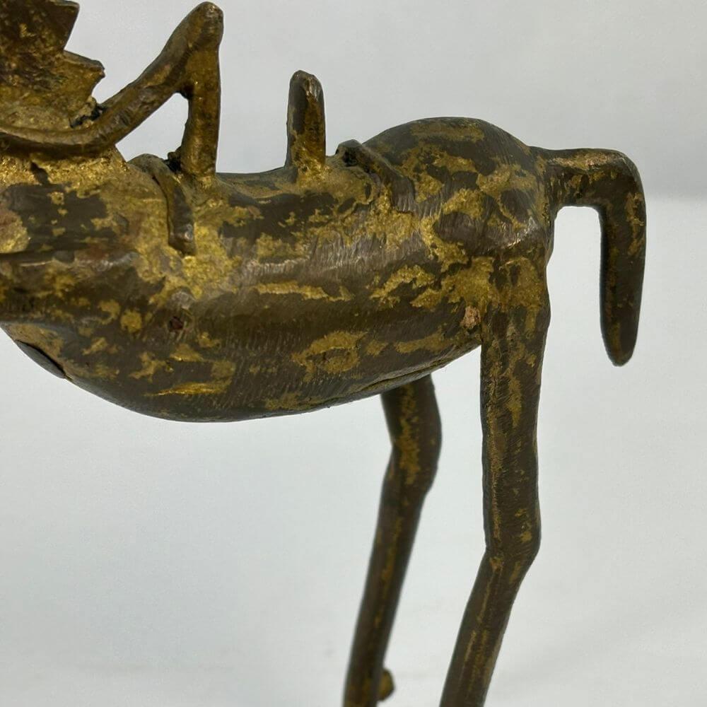 Bronze Mid-Century Hrose Sculpture- MCM- Brutalist For Sale 8