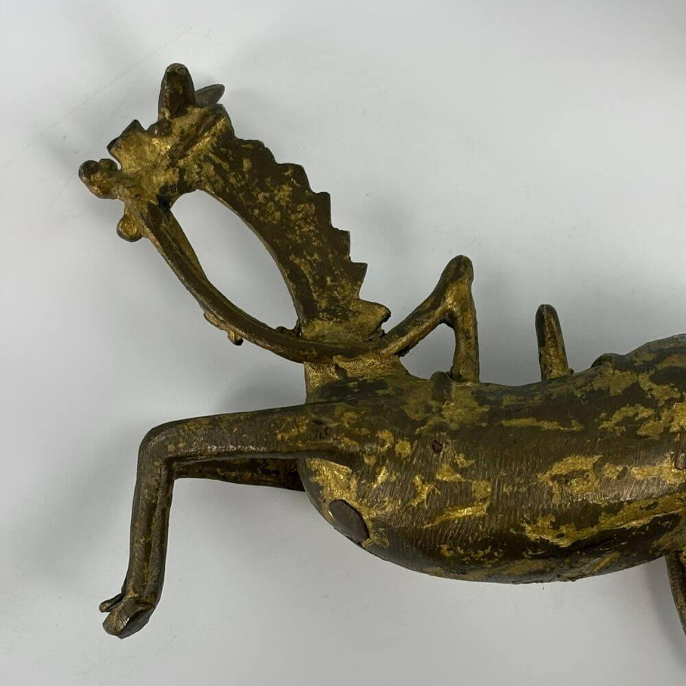 Bronze Mid-Century Hrose Sculpture- MCM- Brutalist For Sale 3