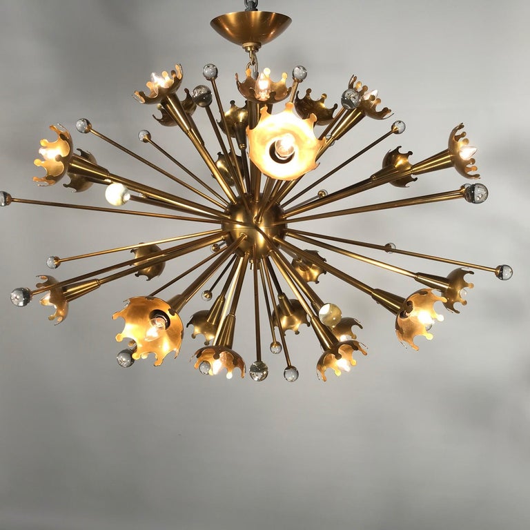 Bronze MidCentury Modern Sputnik Chandelier by Jonathan Adler at 1stDibs