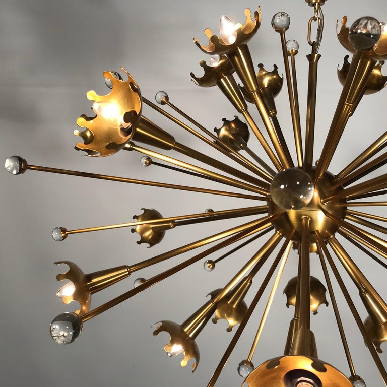 Bronze MidCentury Modern Sputnik Chandelier by Jonathan Adler at 1stDibs