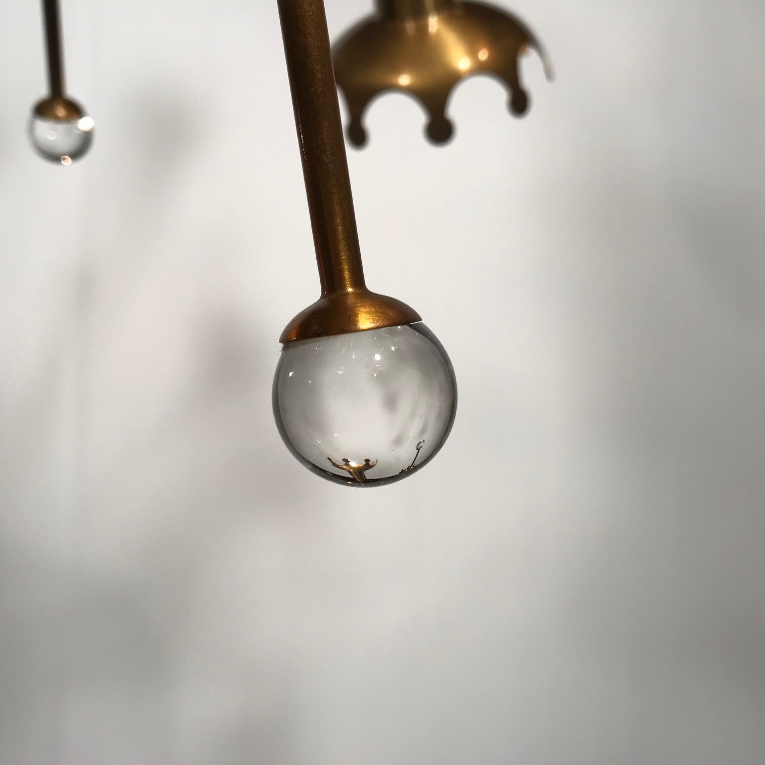 Bronze Mid-Century Modern Sputnik Chandelier by Jonathan Adler 2