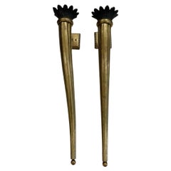Bronze Mid-Century Sconces