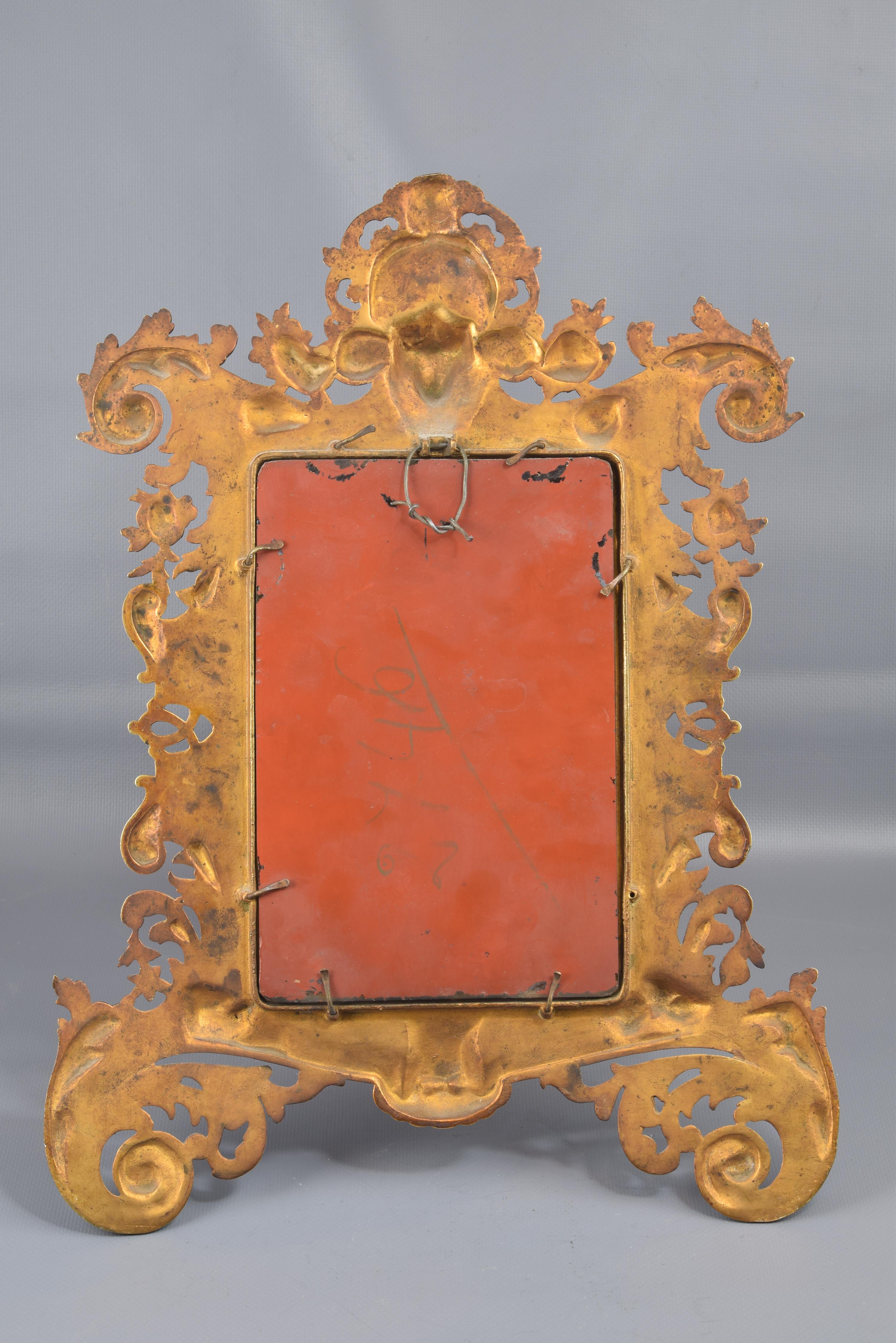 European Bronze Mirror, 19th Century