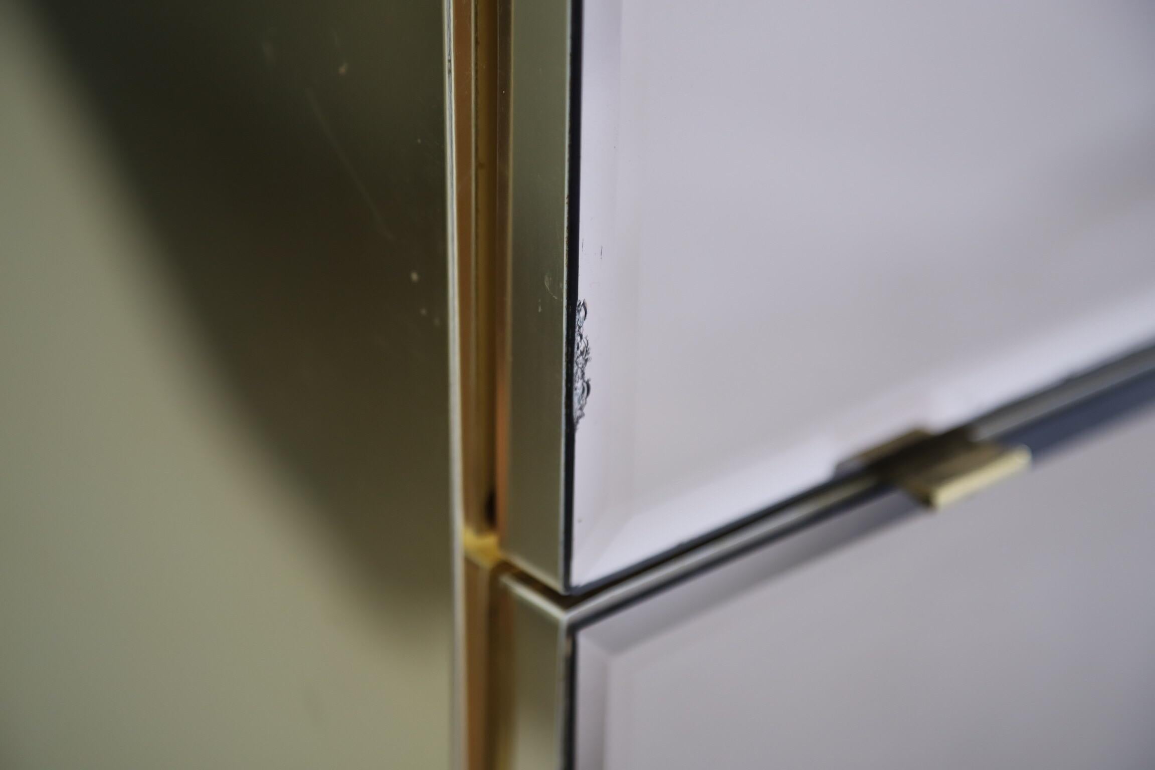 Bronze Mirror and Brass Double Dresser by Ello 4