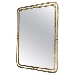 Bronze mirror Angelo Brotto Italy 1960