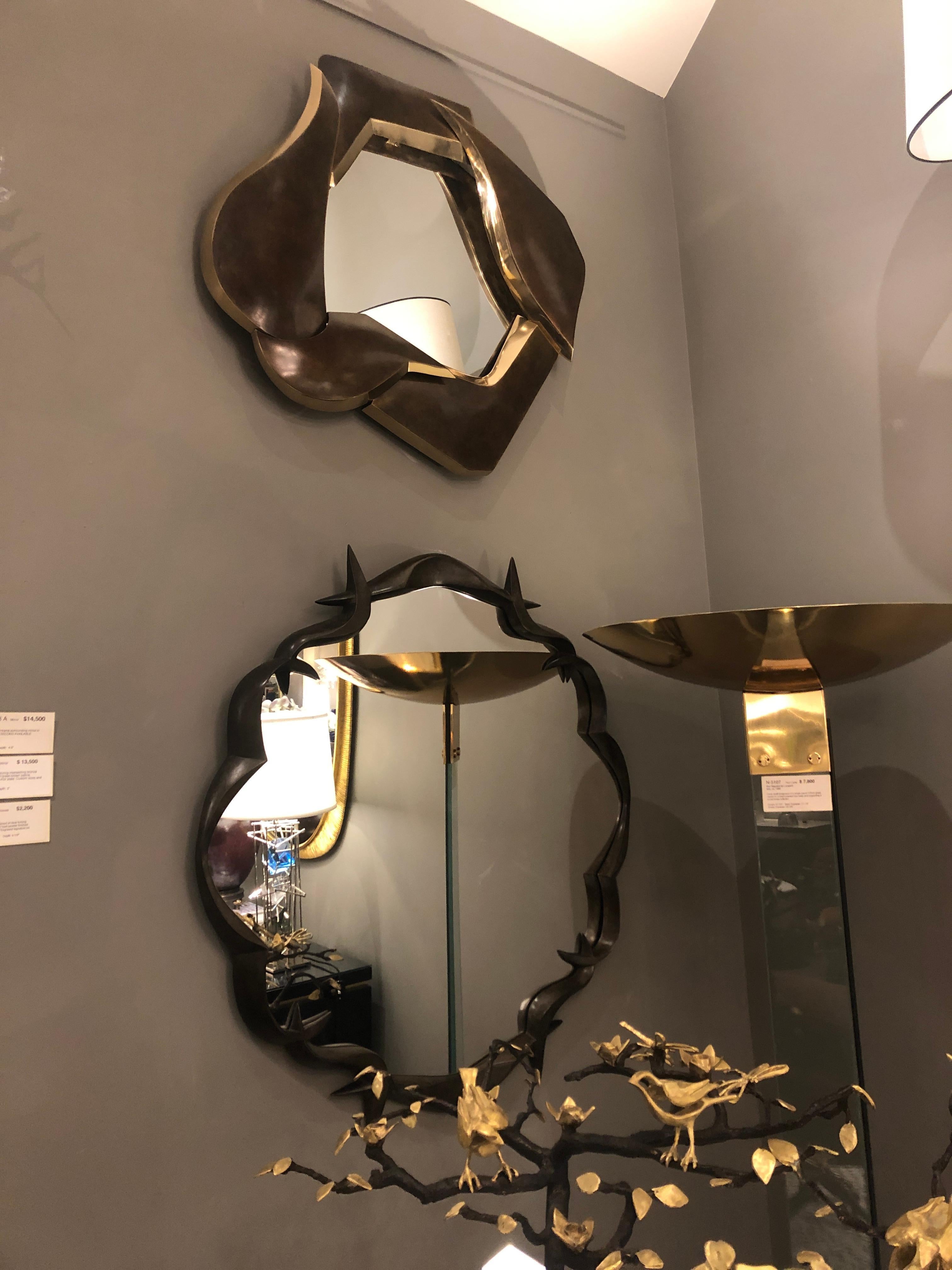 French Bronze Mirror by Elie Hirsch, France, 2017