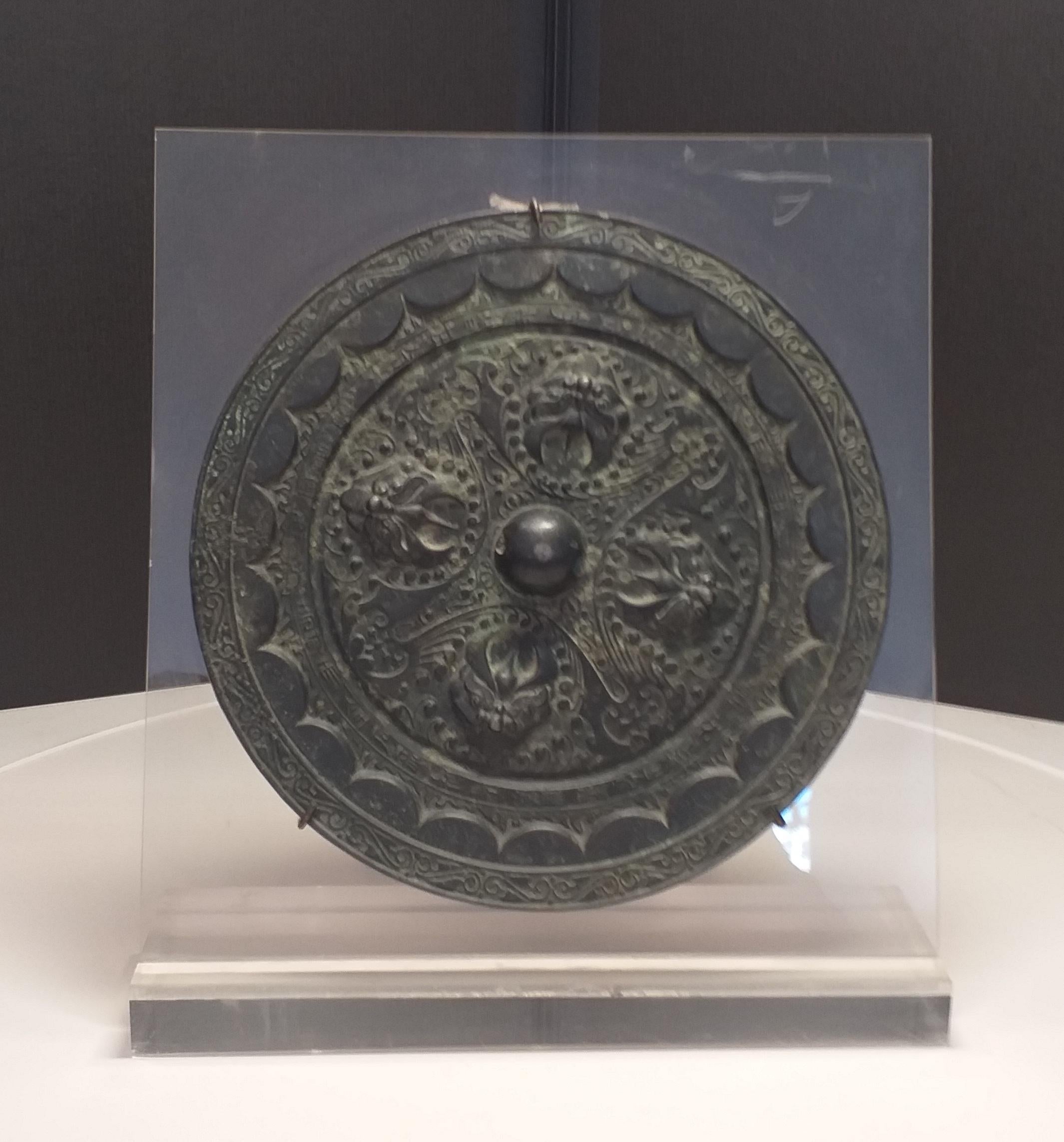 18th Century and Earlier Bronze Mirror, Han Period