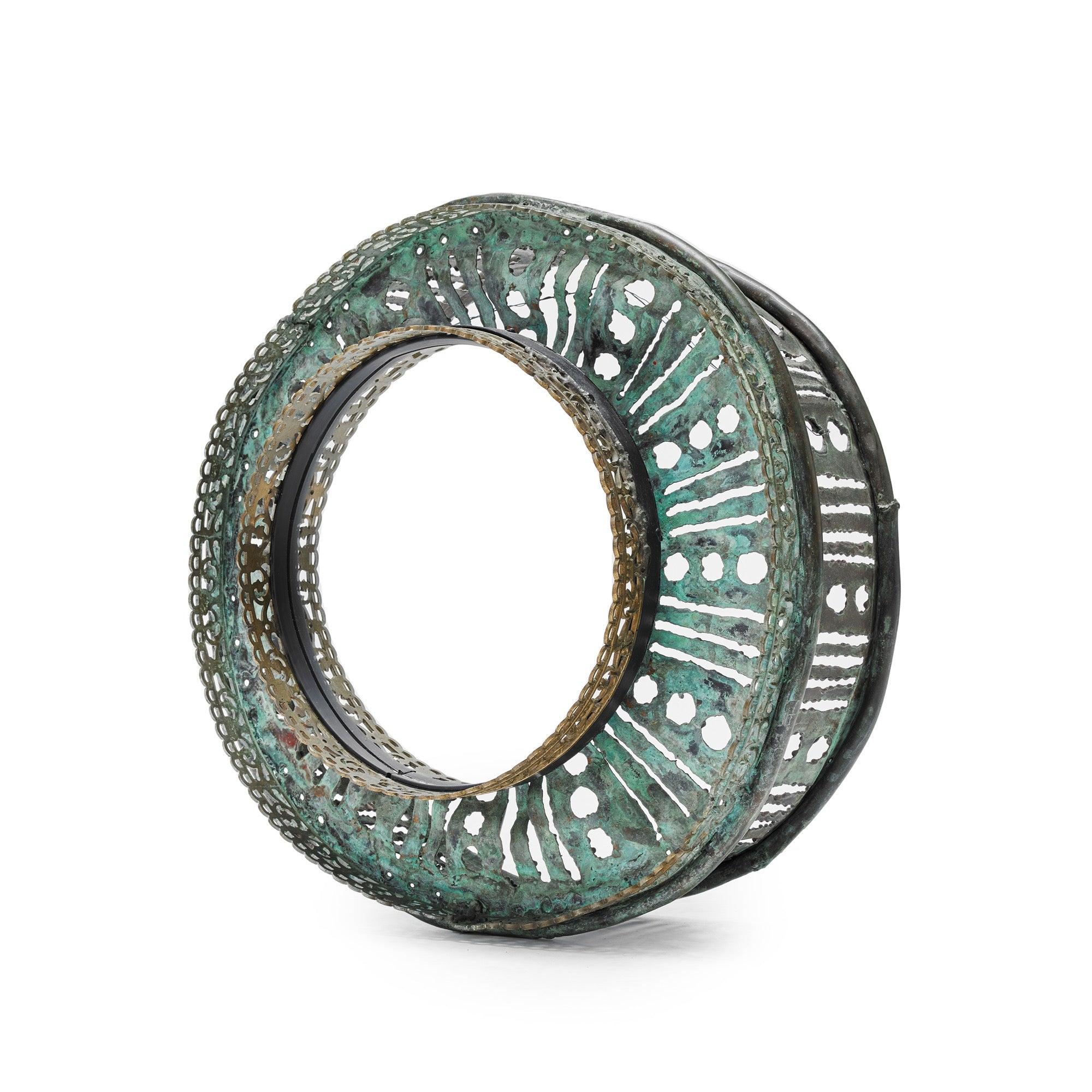 Italian Bronze Mirror Light by Marcello Fantoni, 1960s For Sale