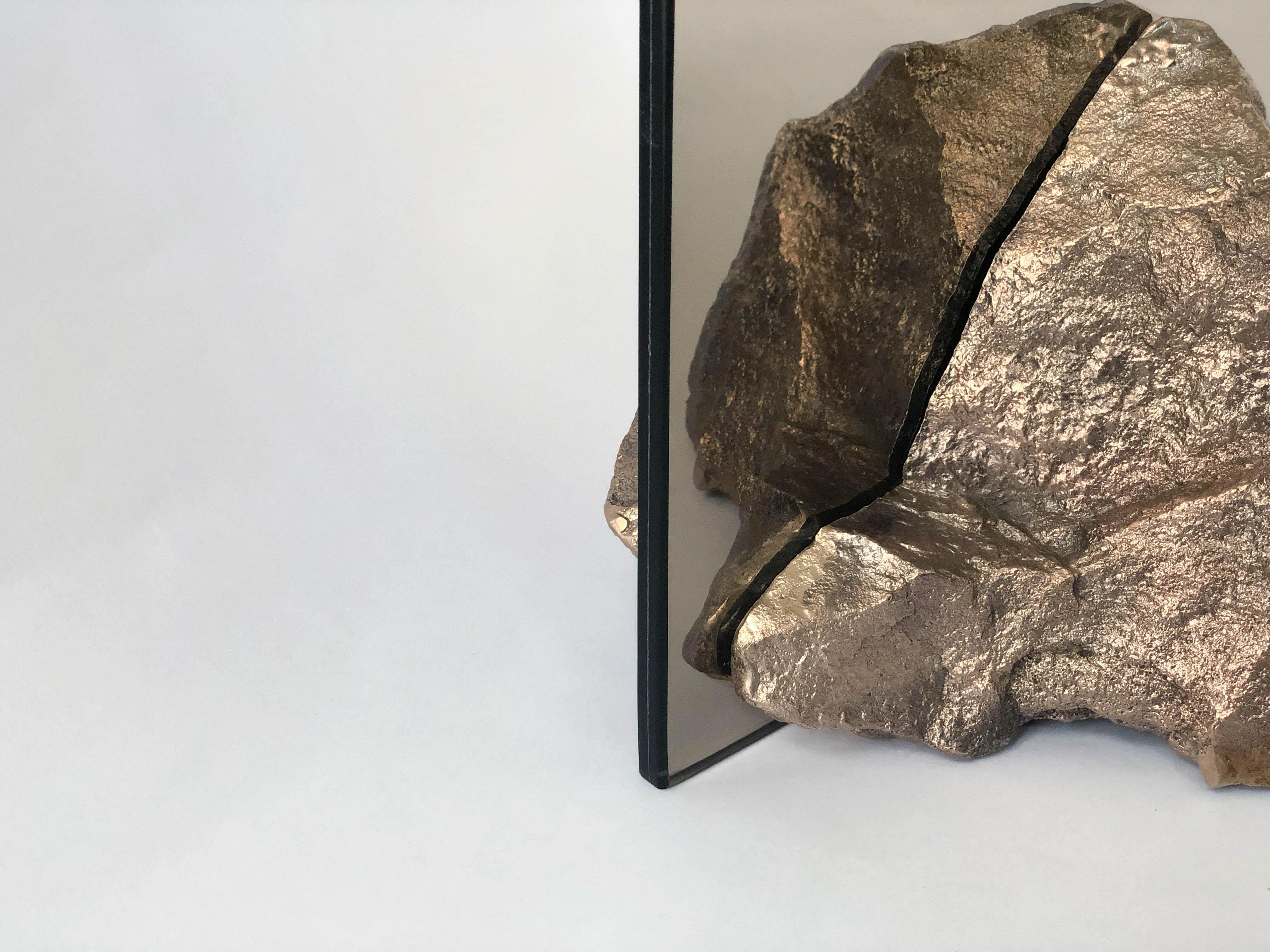 Contemporary Bronze Mirror, Mirror by Dessislava Madanska