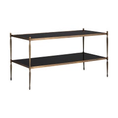 Bronze and Mirrored Glass Coffee Table