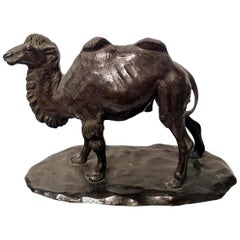 Bronze Model of a Camel, Signed Watanabe, Japan, 19th Century