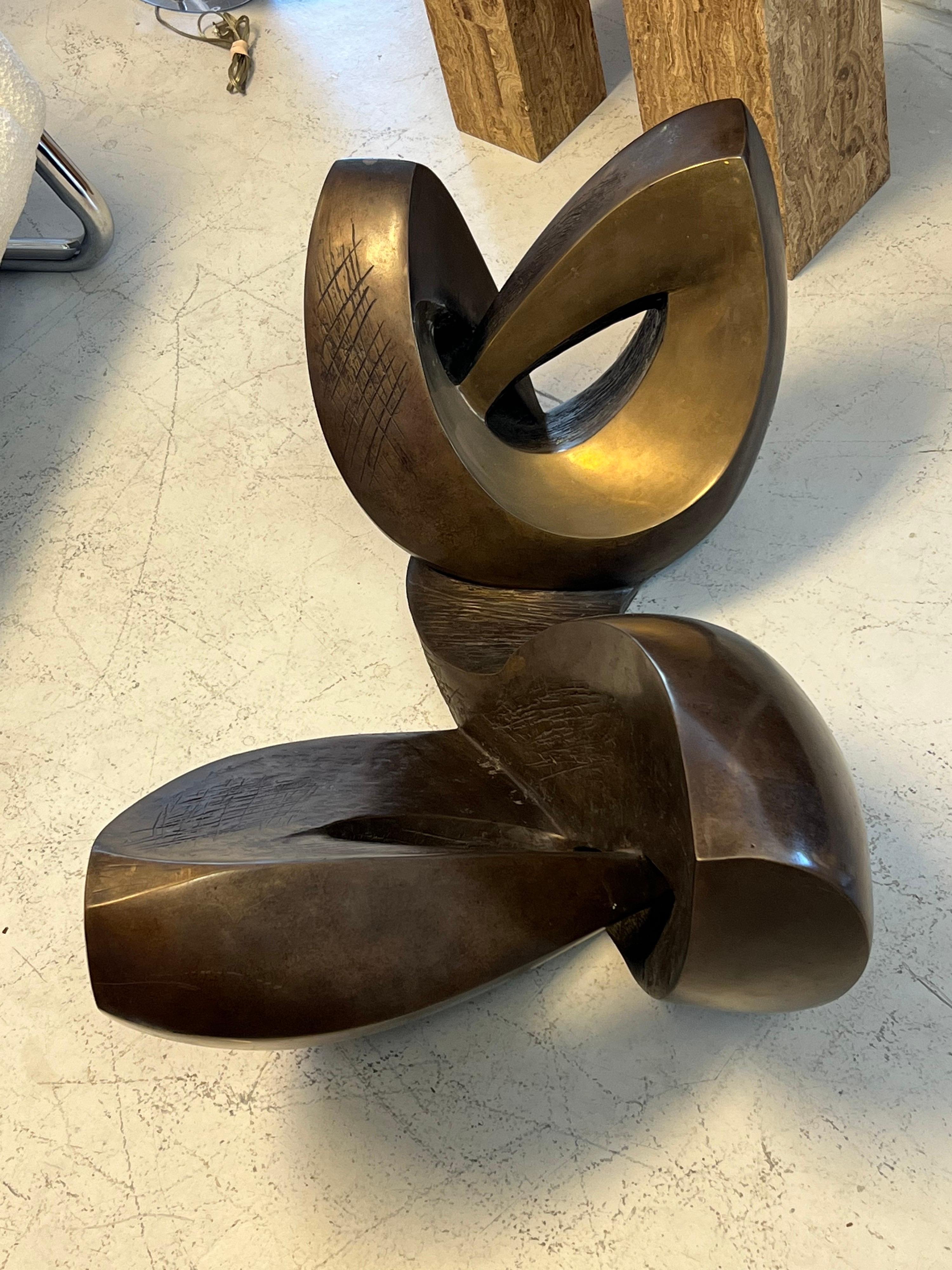 Bronze Modern Sculpture Coffee Table 8