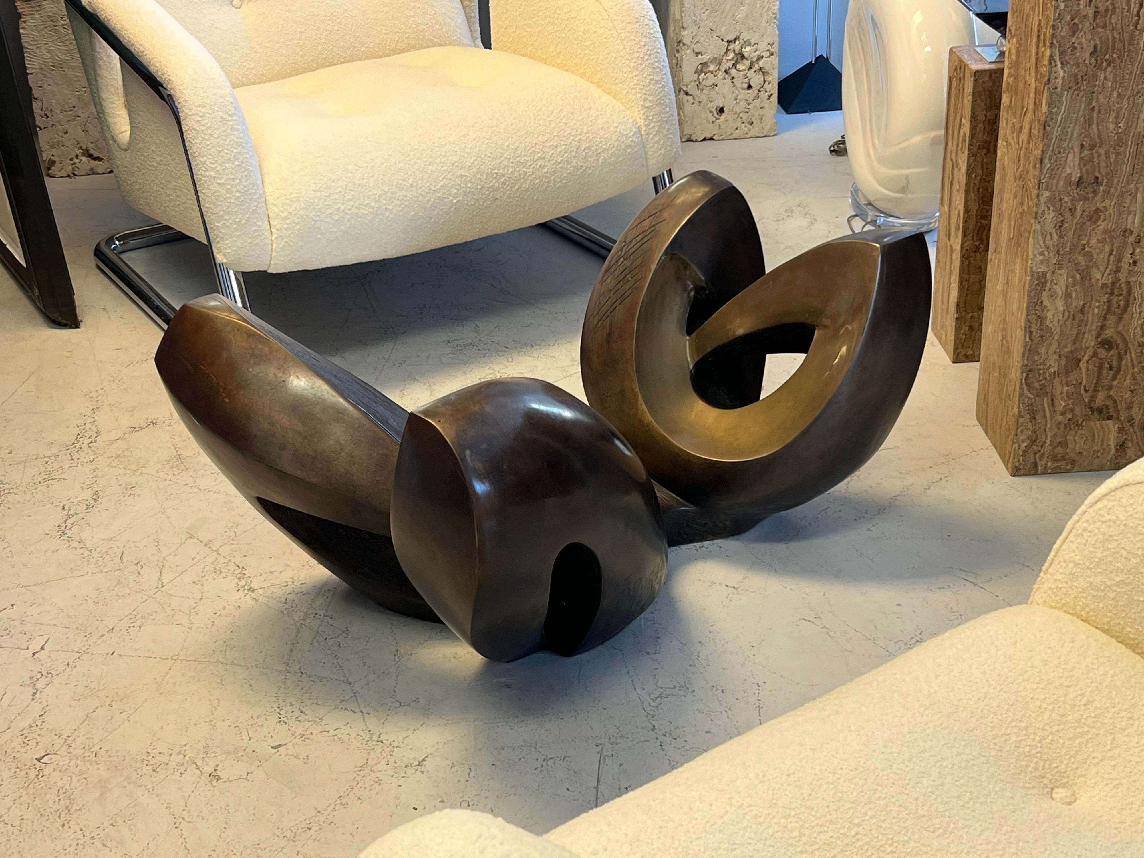 Bronze Modern Sculpture Coffee Table 9