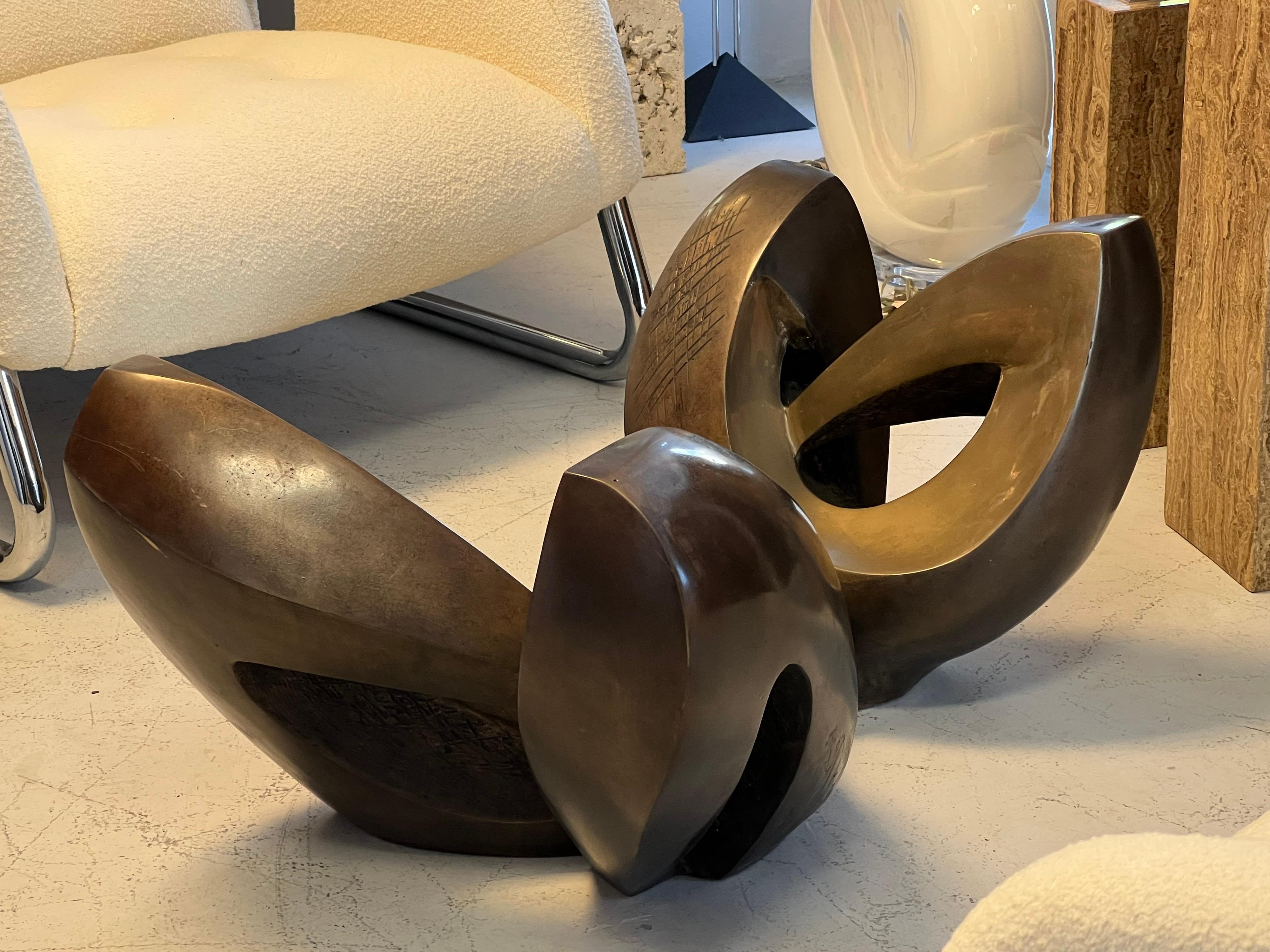 Bronze Modern Sculpture Coffee Table 1