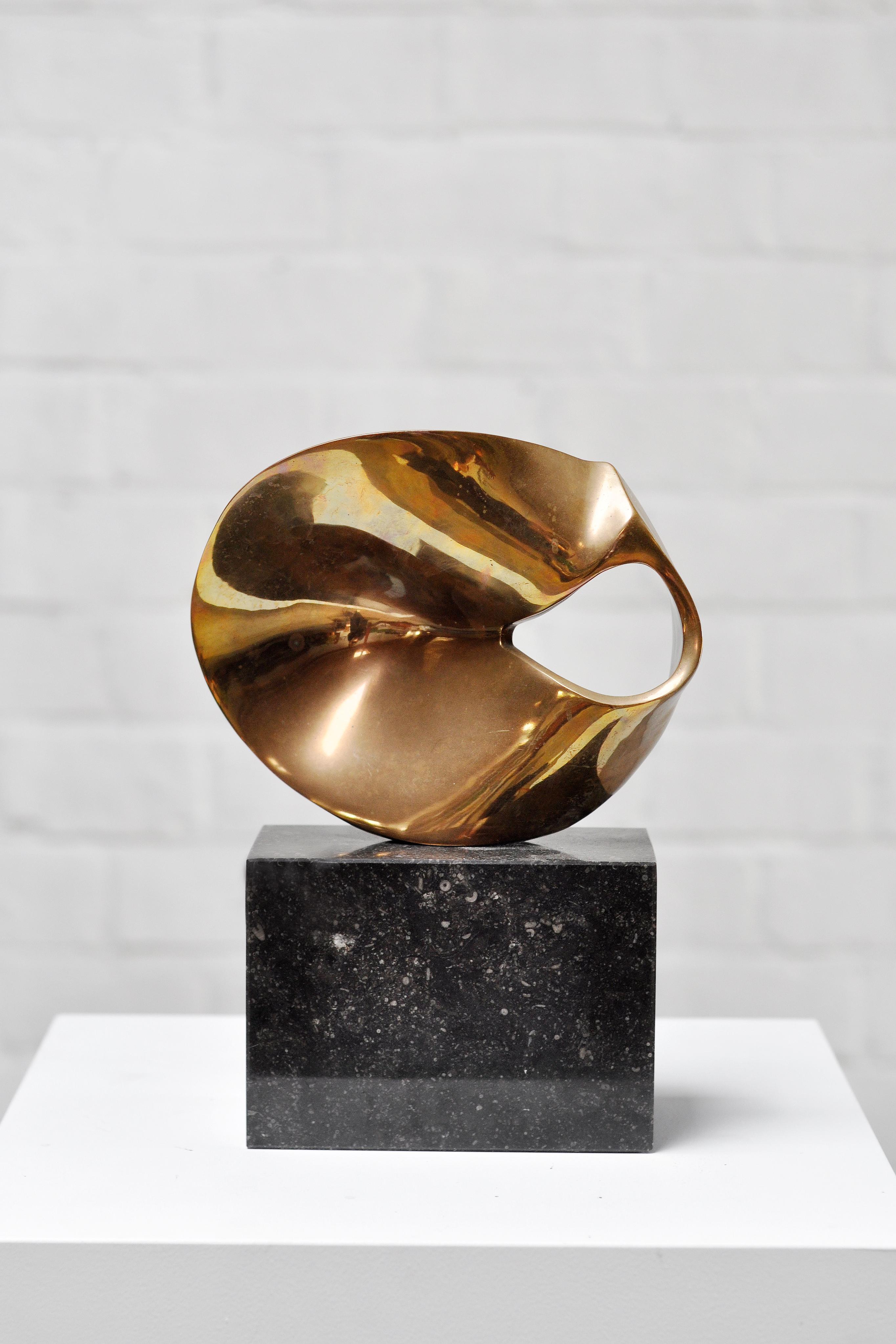 20th Century Bronze Modernist Abstract Sculpture by Grégory Anatchkov, France, 1980 For Sale