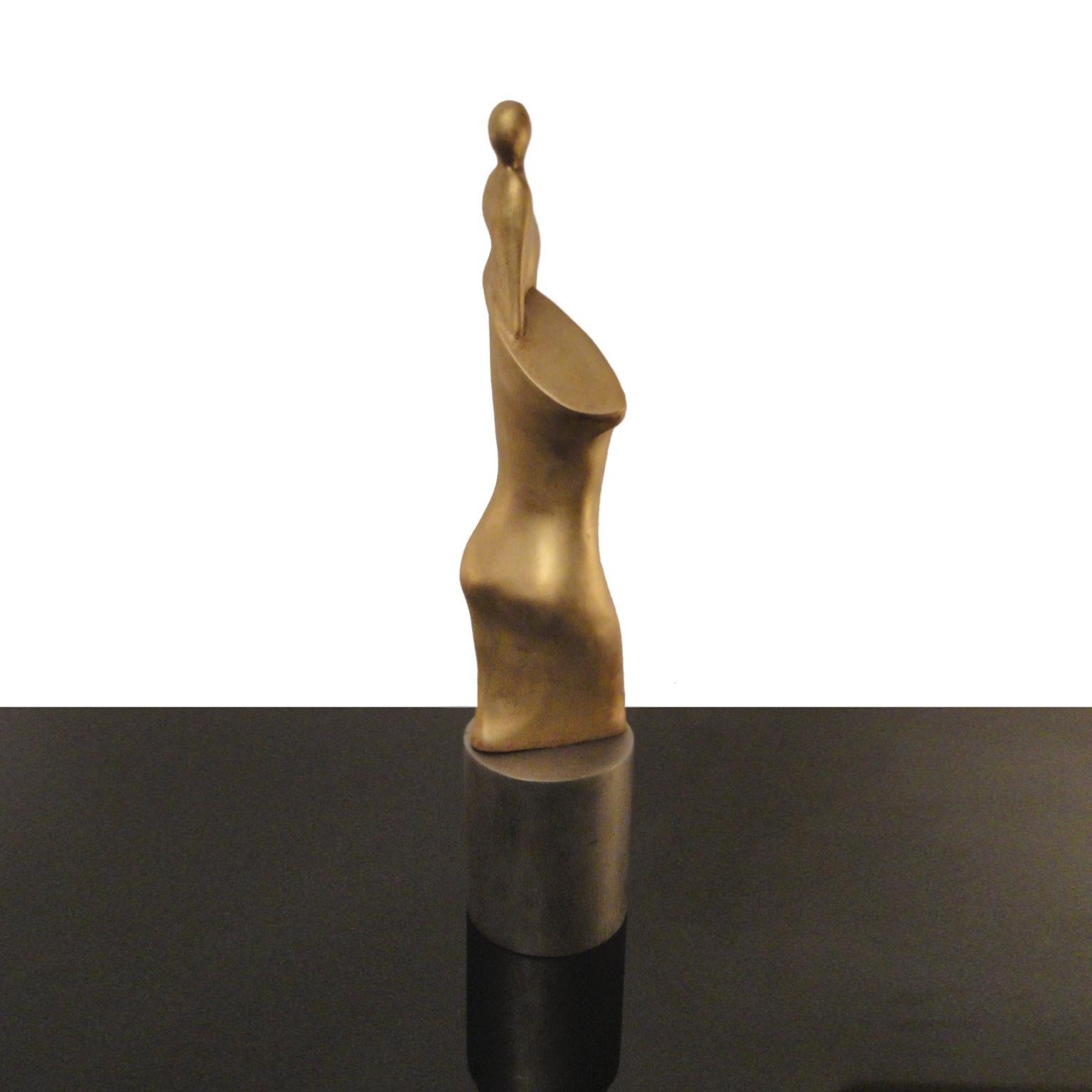Bronze Modernist Figural Composition Motherhood In Excellent Condition For Sale In Bochum, NRW