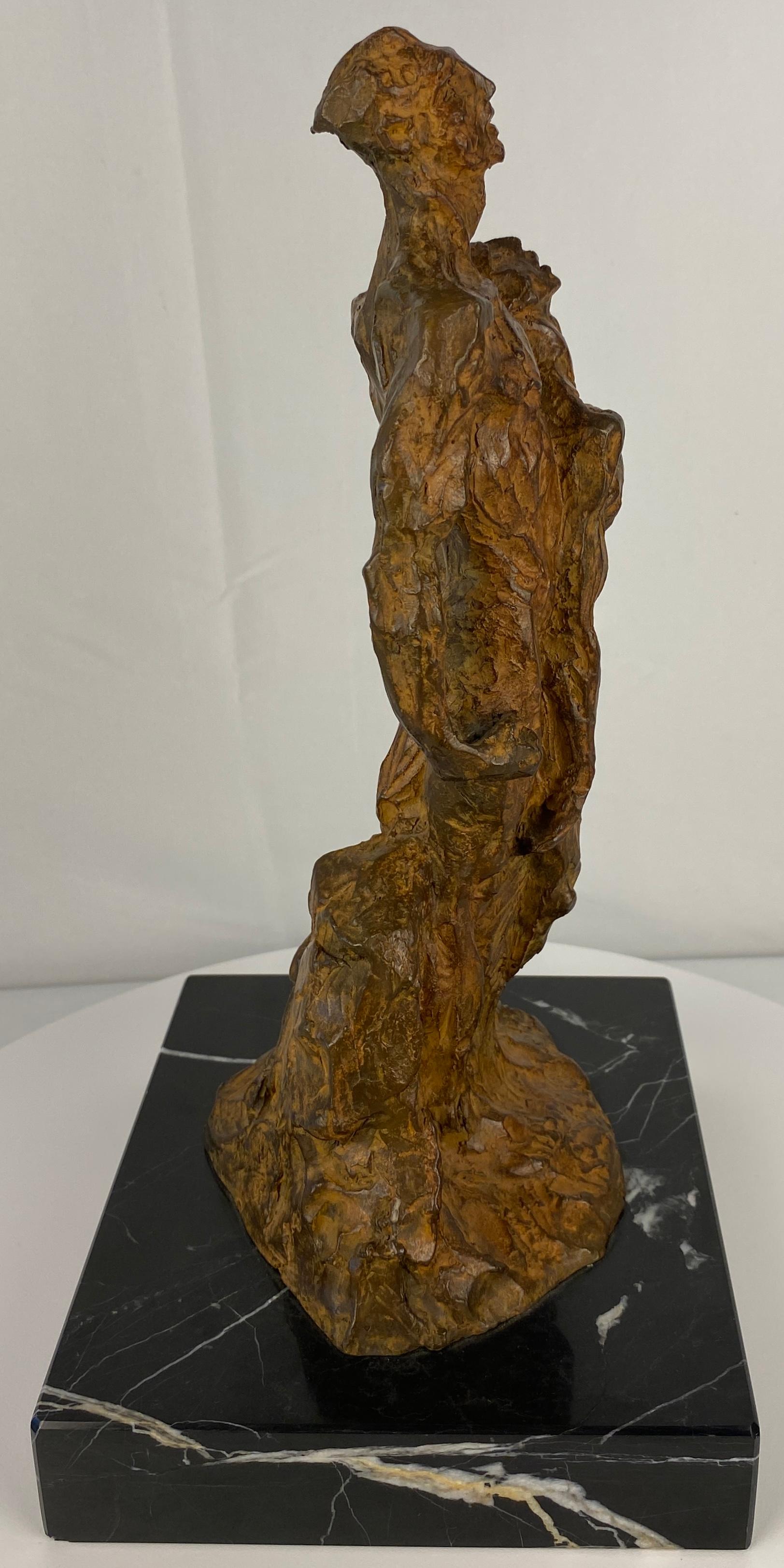 Bronze Modernist Figurative Sculpture by Mercè Riba For Sale 8