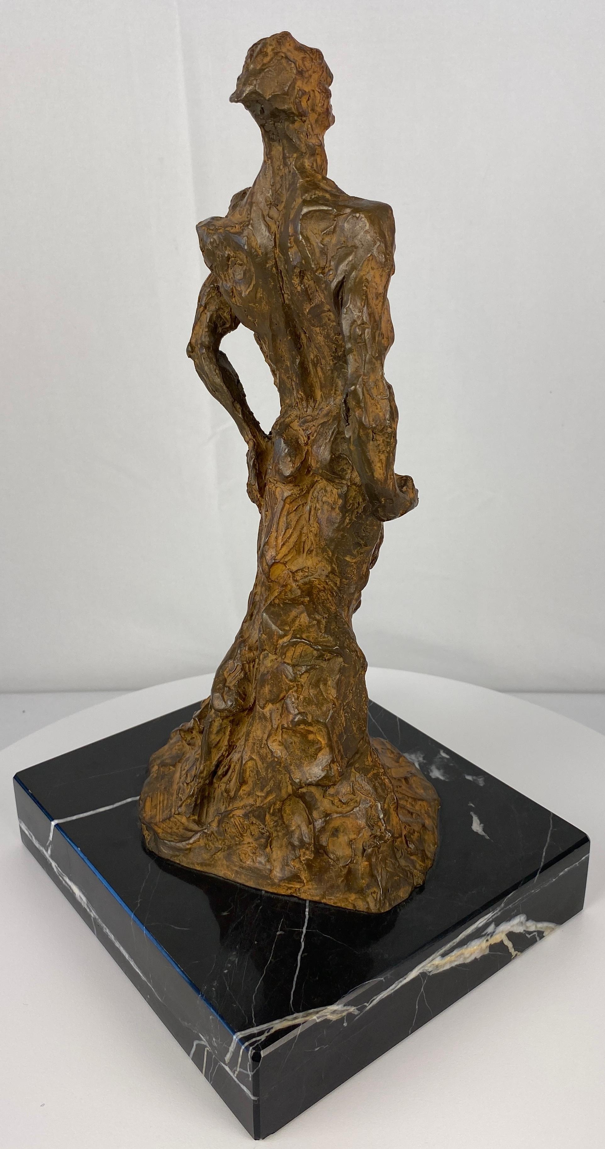 Bronze Modernist Figurative Sculpture by Mercè Riba For Sale 9