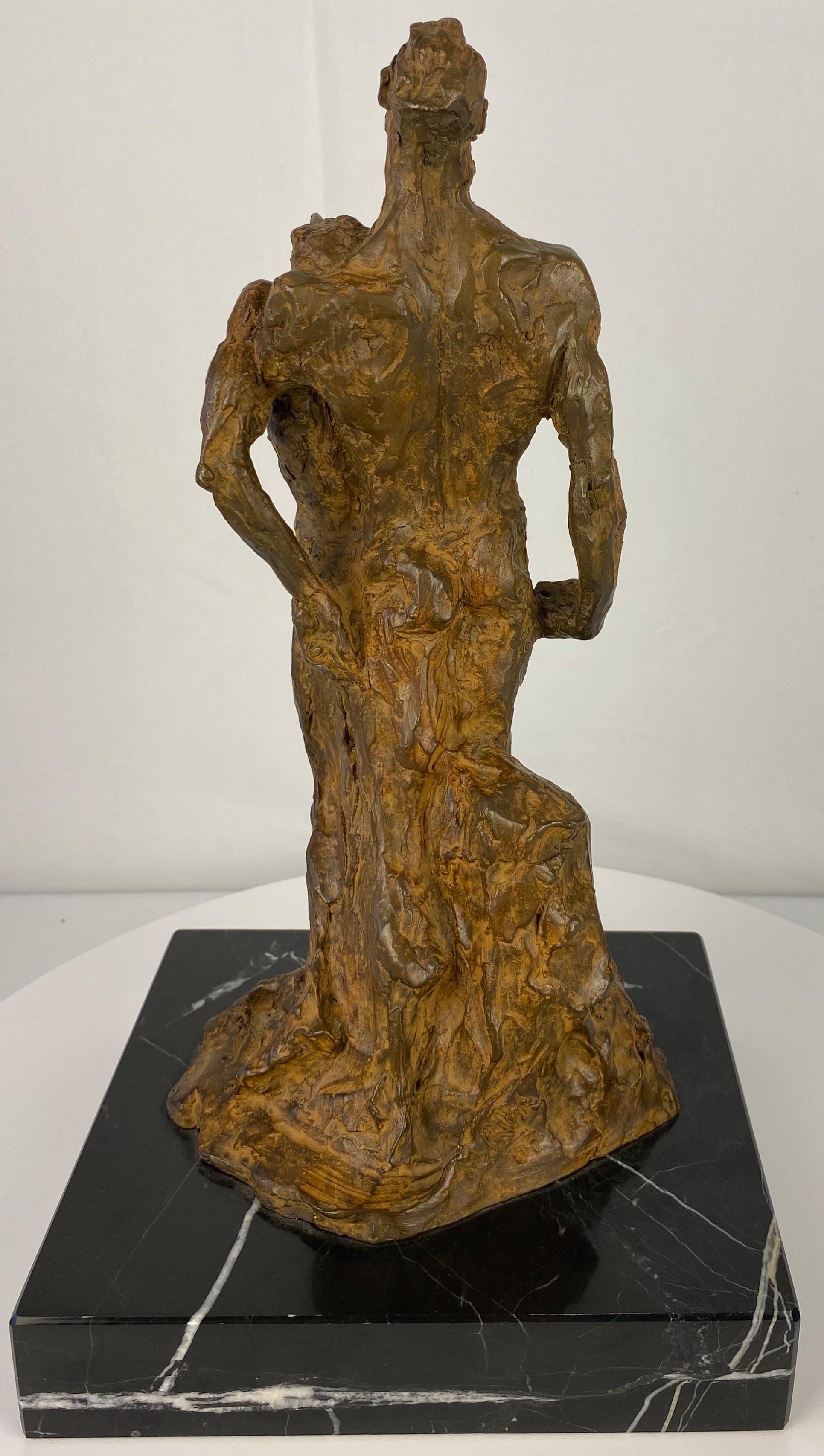 Bronze Modernist Figurative Sculpture by Mercè Riba For Sale 10