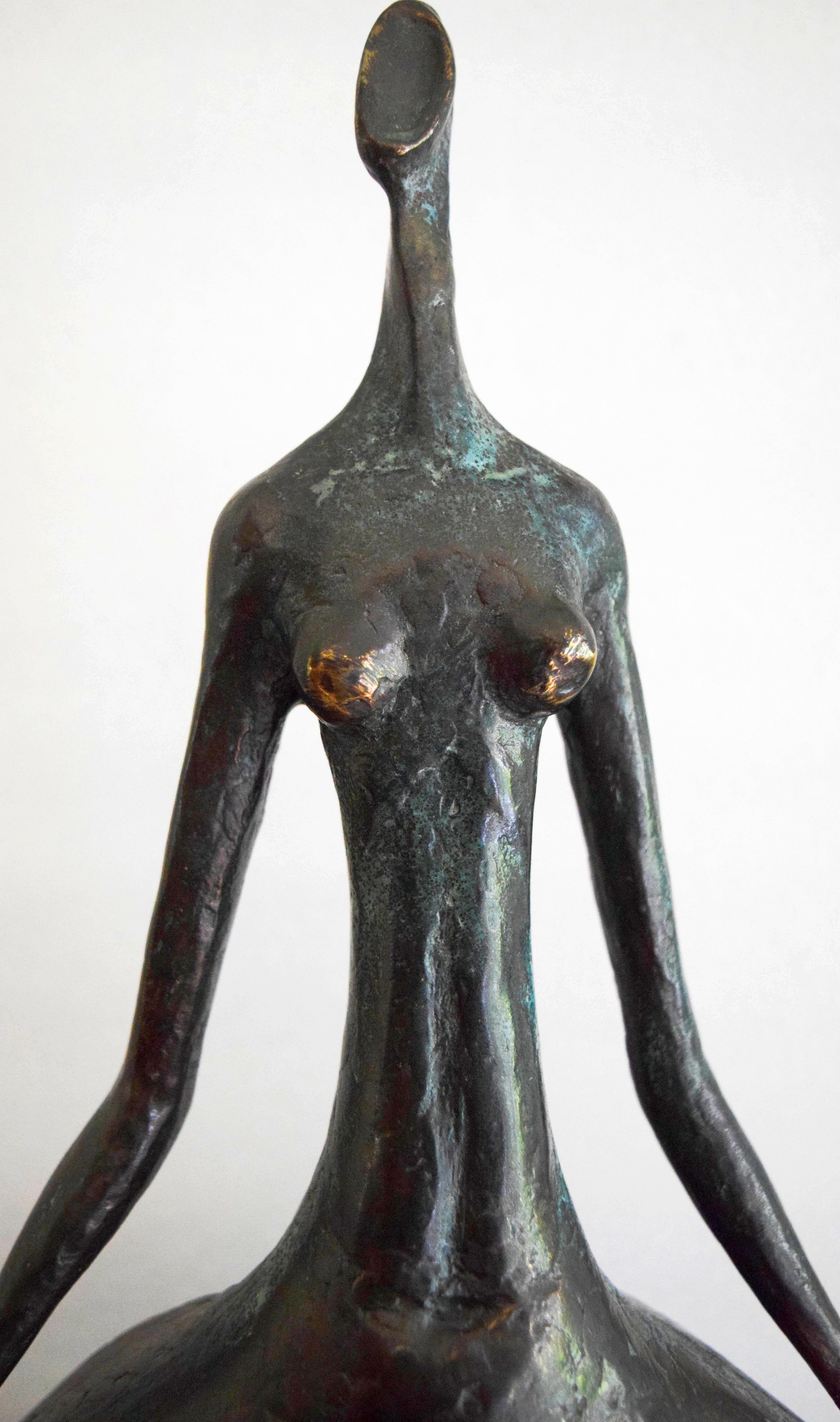 Bronze Modernist Figure by Miguel Fernando Lopez Milo For Sale 3