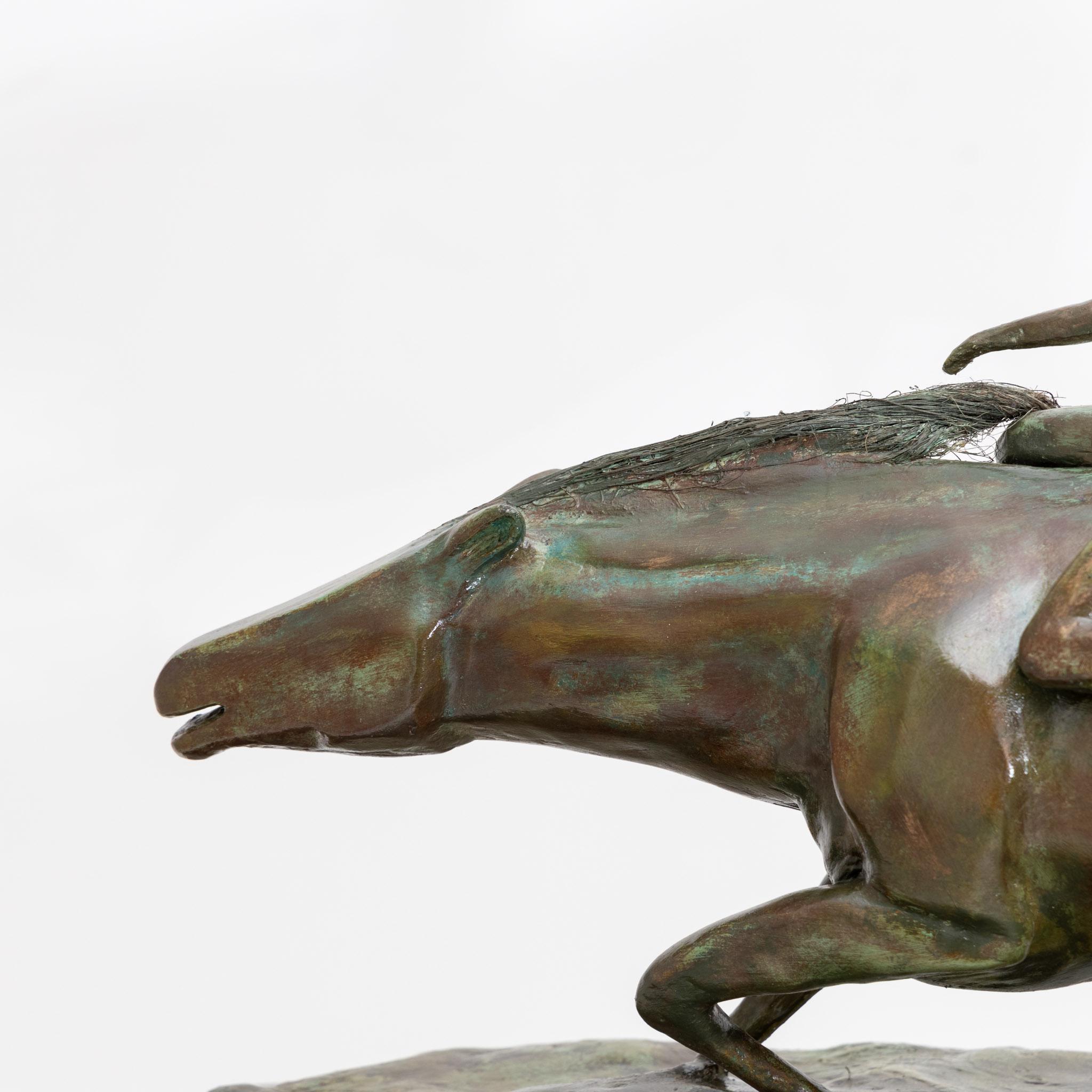 Modernistische Gips-Skulptur aus Bronze, wahrscheinlich Frankreich, Mitte des 20. Jahrhunderts im Angebot 5