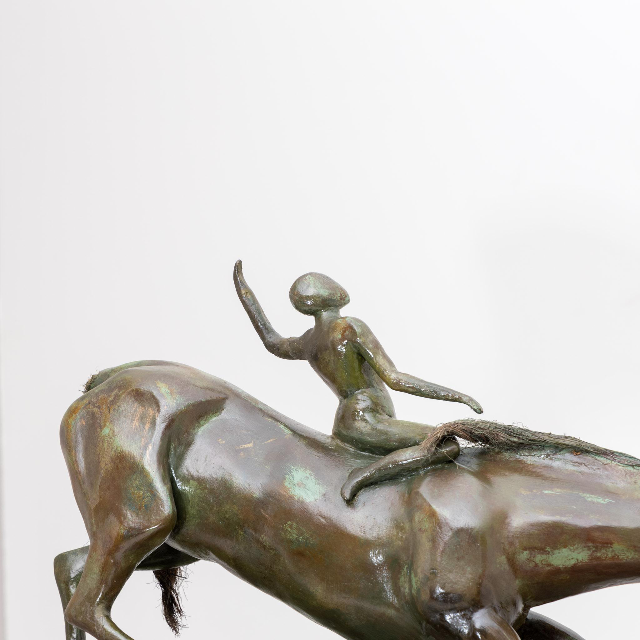 Modernistische Gips-Skulptur aus Bronze, wahrscheinlich Frankreich, Mitte des 20. Jahrhunderts im Angebot 8