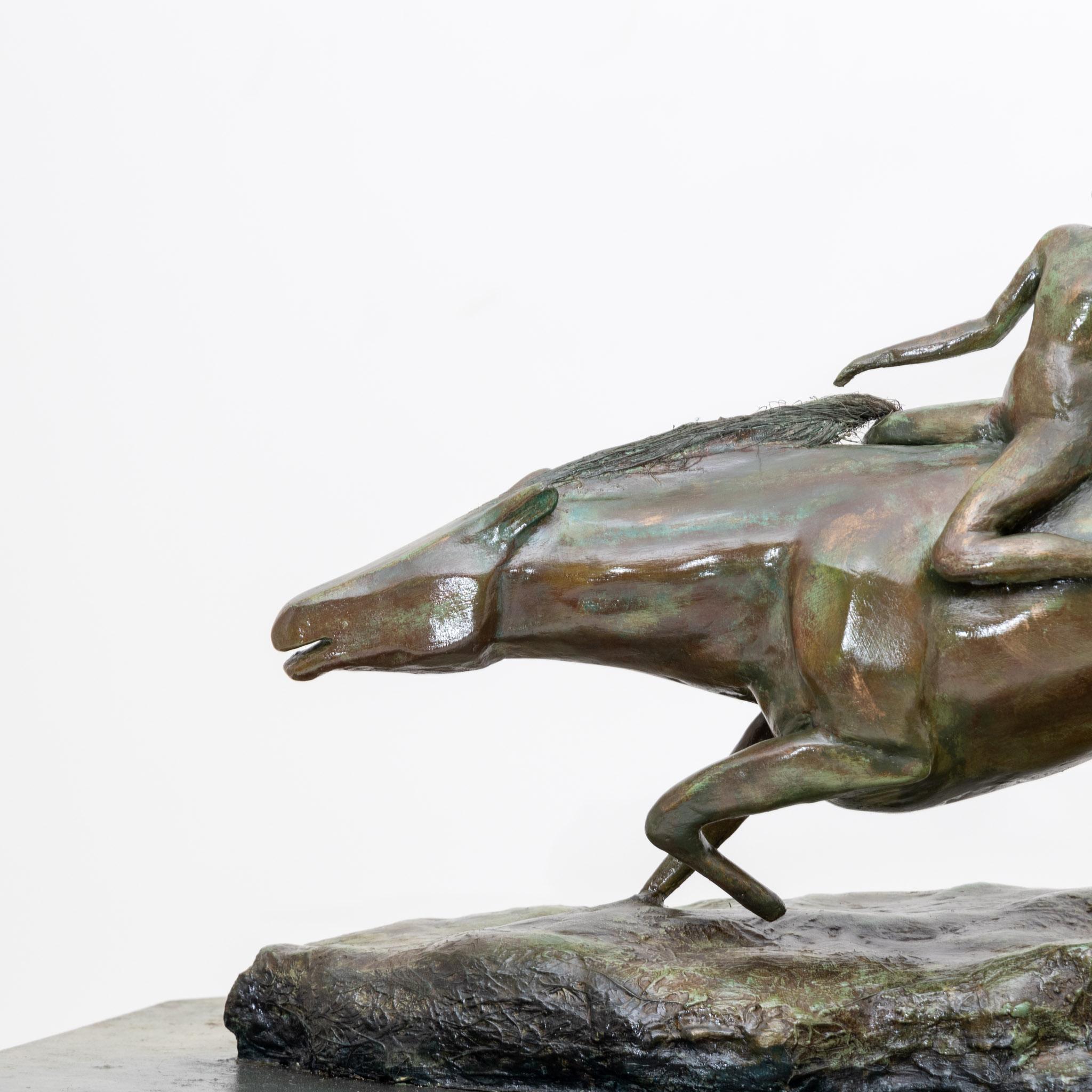 Modernistische Gips-Skulptur aus Bronze, wahrscheinlich Frankreich, Mitte des 20. Jahrhunderts im Zustand „Gut“ im Angebot in Greding, DE