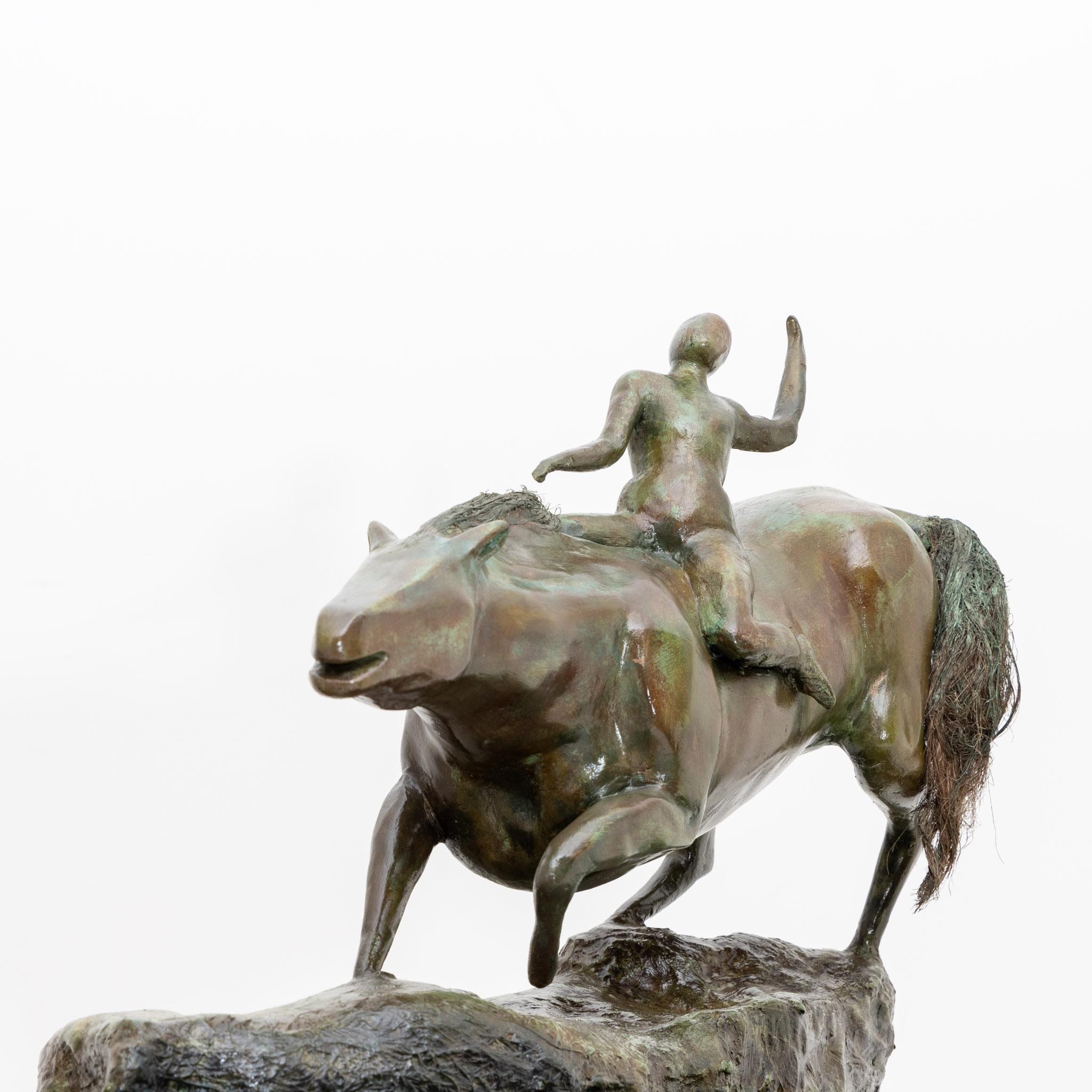 Modernistische Gips-Skulptur aus Bronze, wahrscheinlich Frankreich, Mitte des 20. Jahrhunderts im Angebot 2