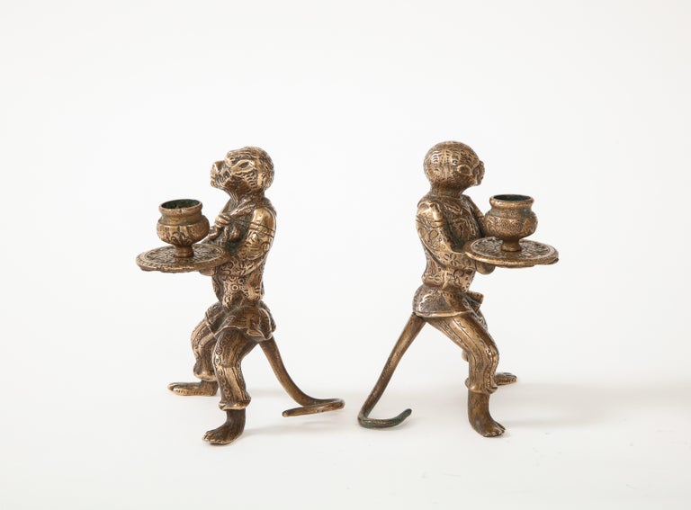 Bronze Monkey Candle Holders For Sale at 1stDibs