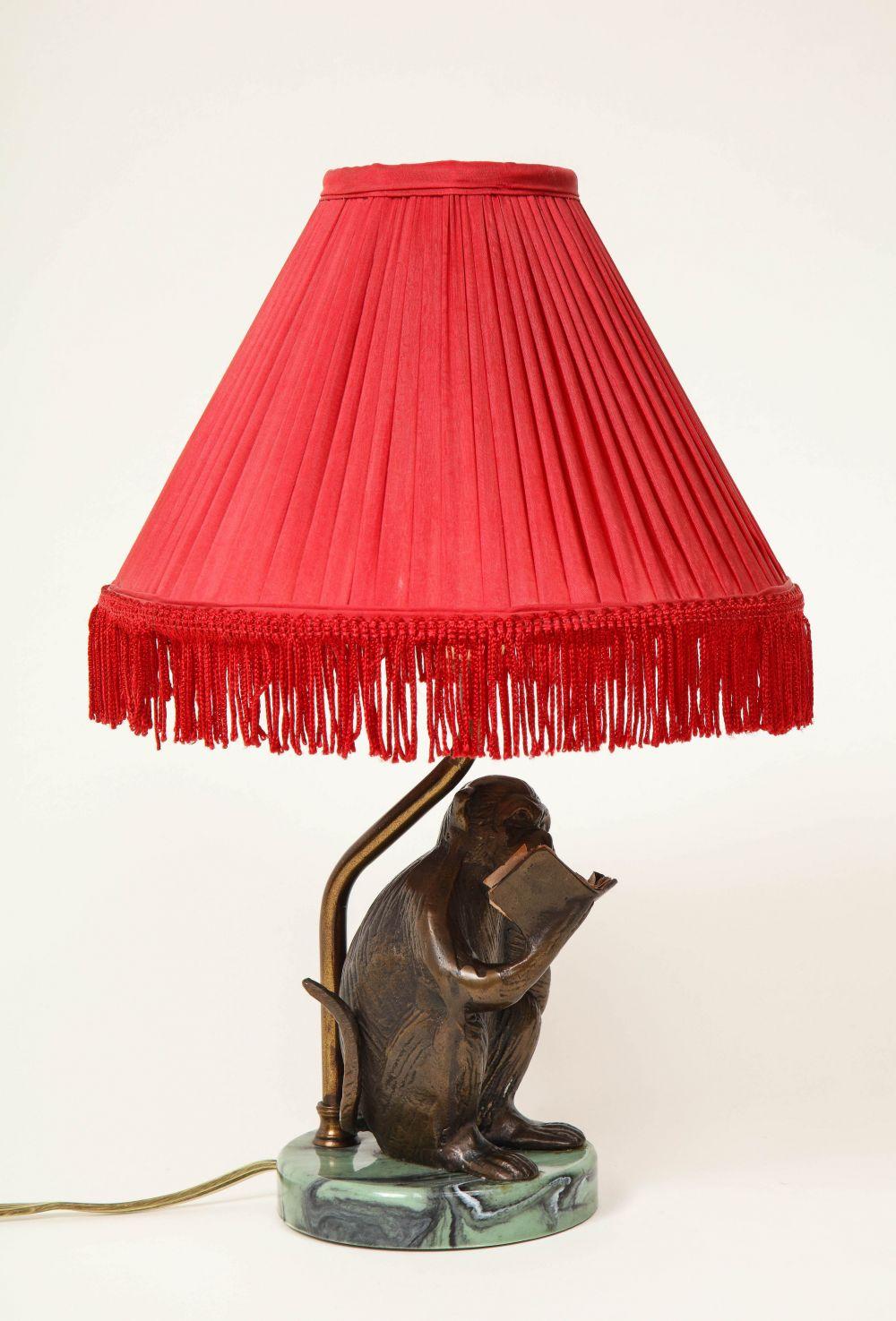 elephant monkey lamp