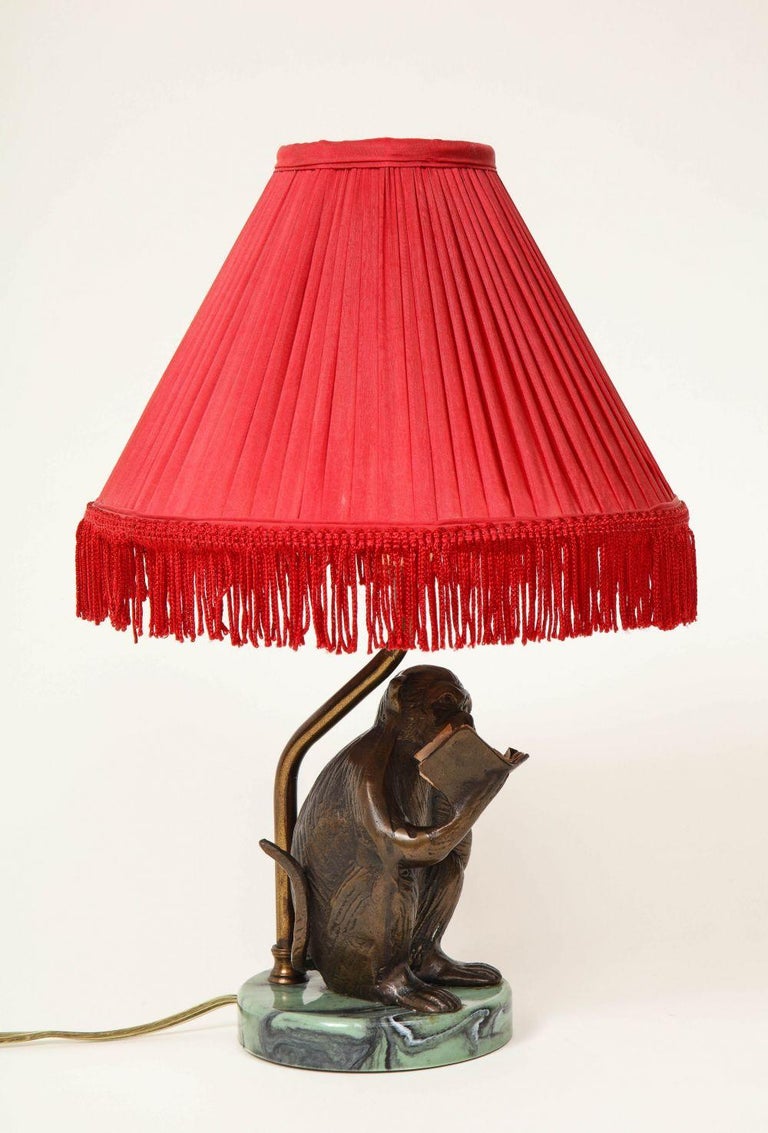 Bronze Monkey Lamp at 1stDibs | elephant monkey lamp, debenhams monkey lamp