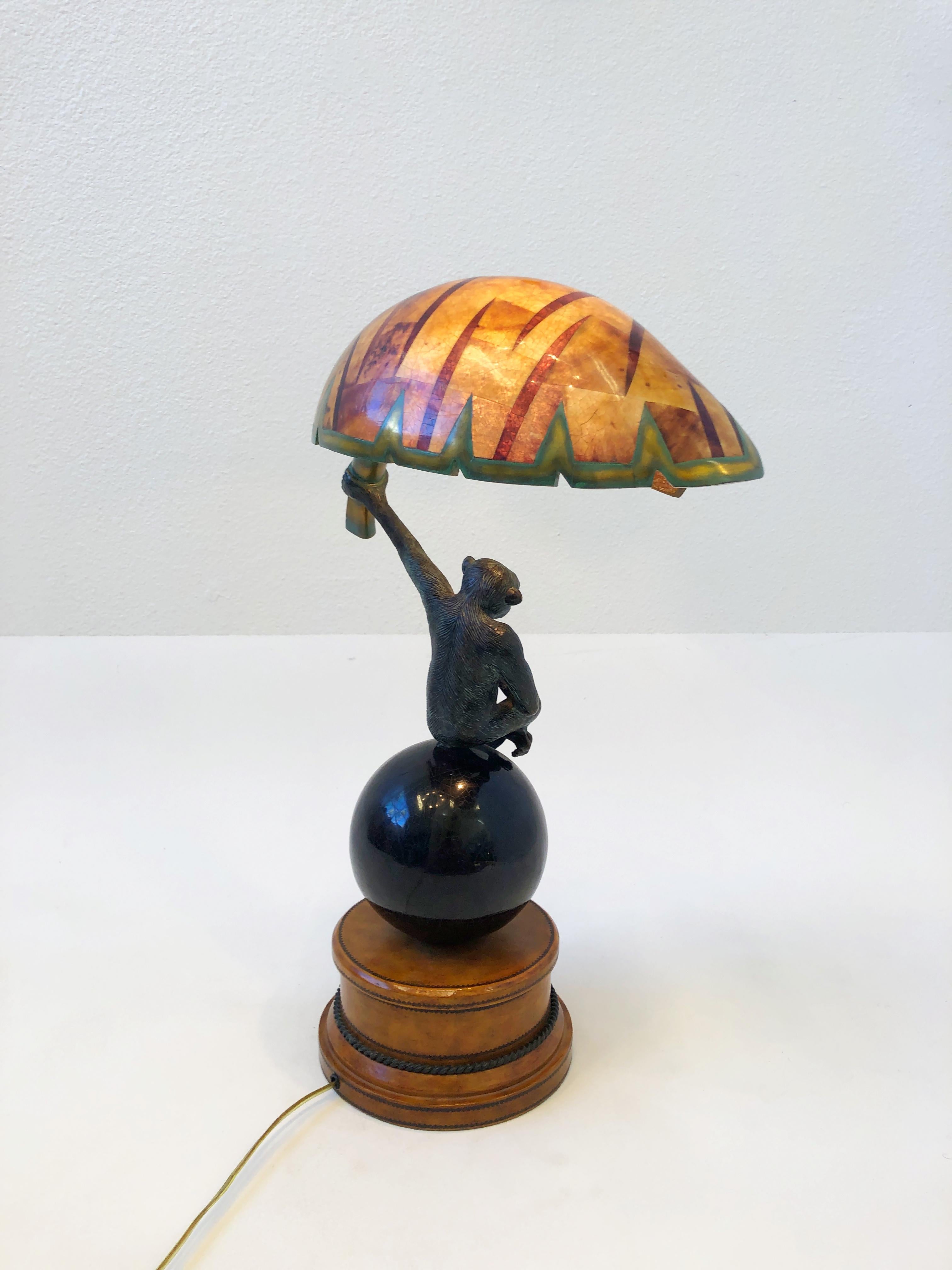 maitland-smith monkey lamp