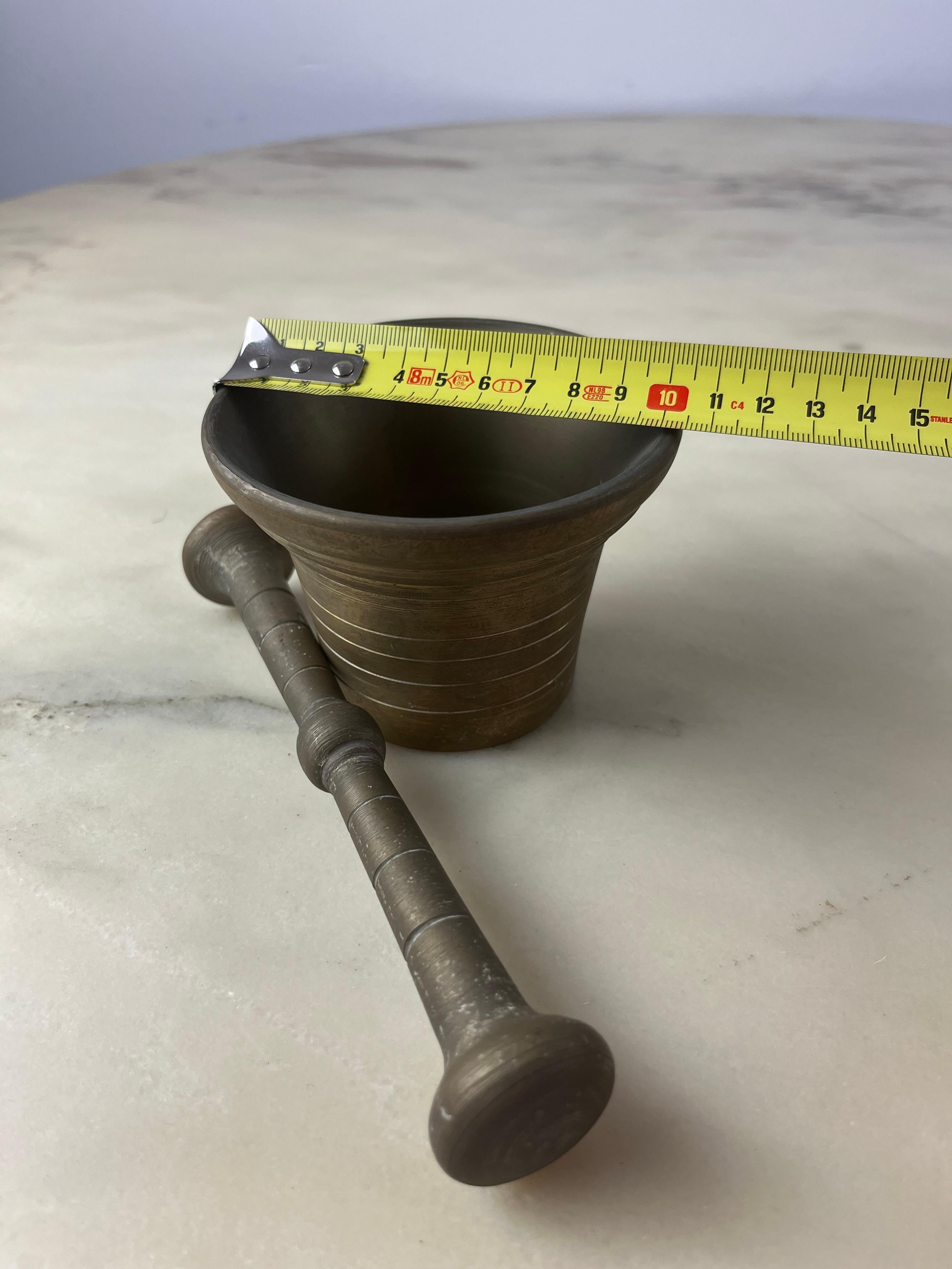 Italian Bronze Mortar and Pestle, Italy, 1950s For Sale