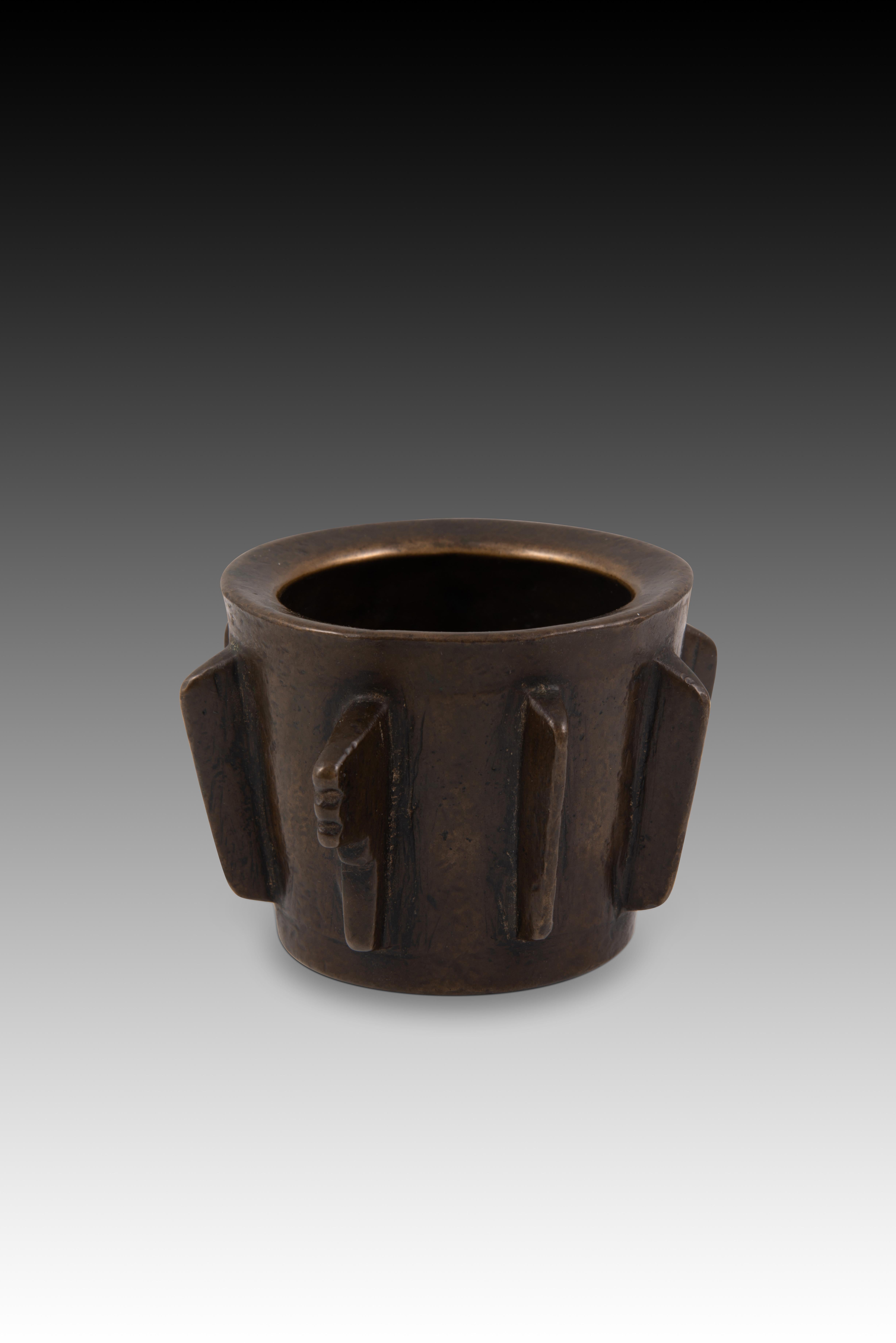18th Century and Earlier Bronze mortar, Spain, 16th century.