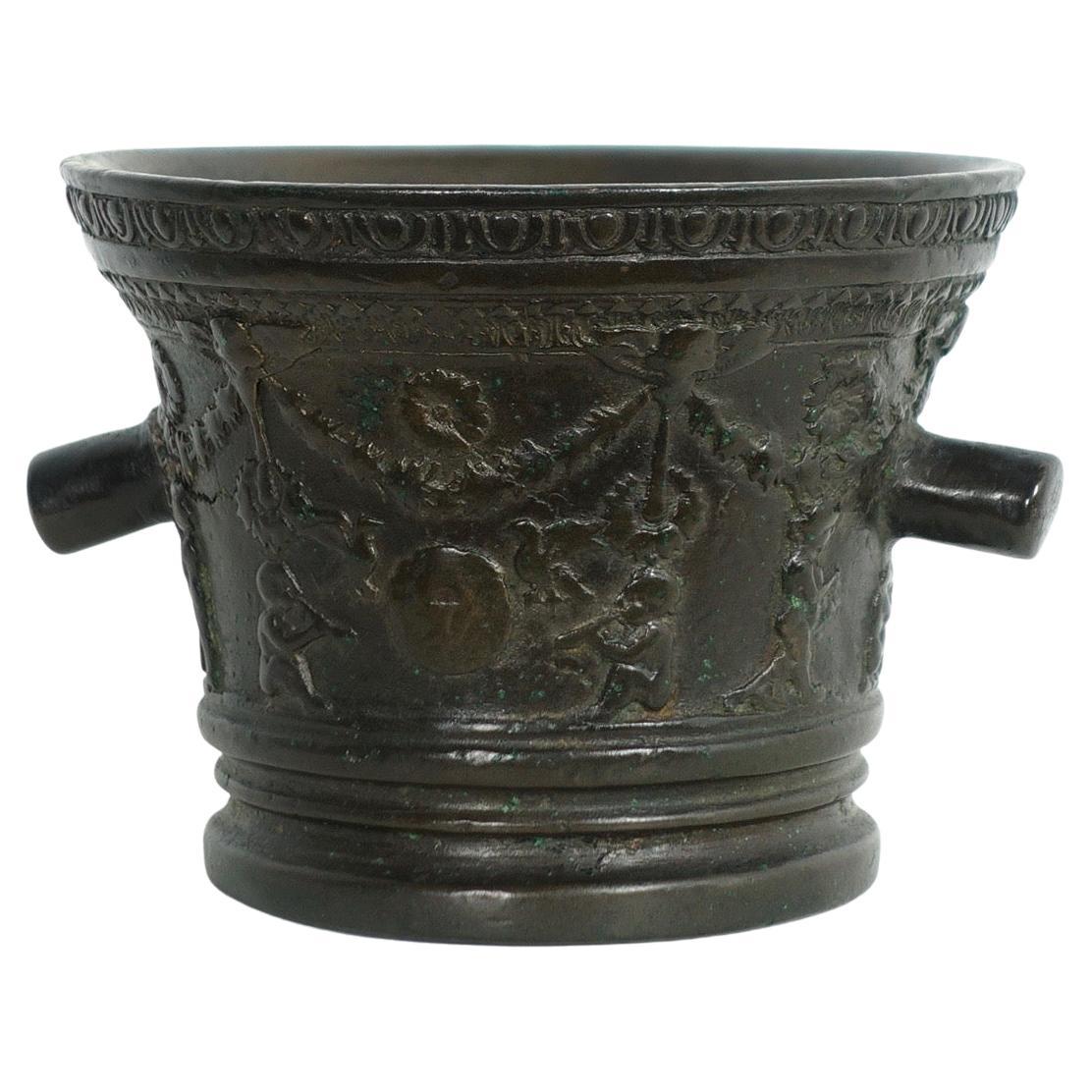 Bronze-Mortar, Toskana, zweite Hälfte des 16. Jahrhunderts im Angebot